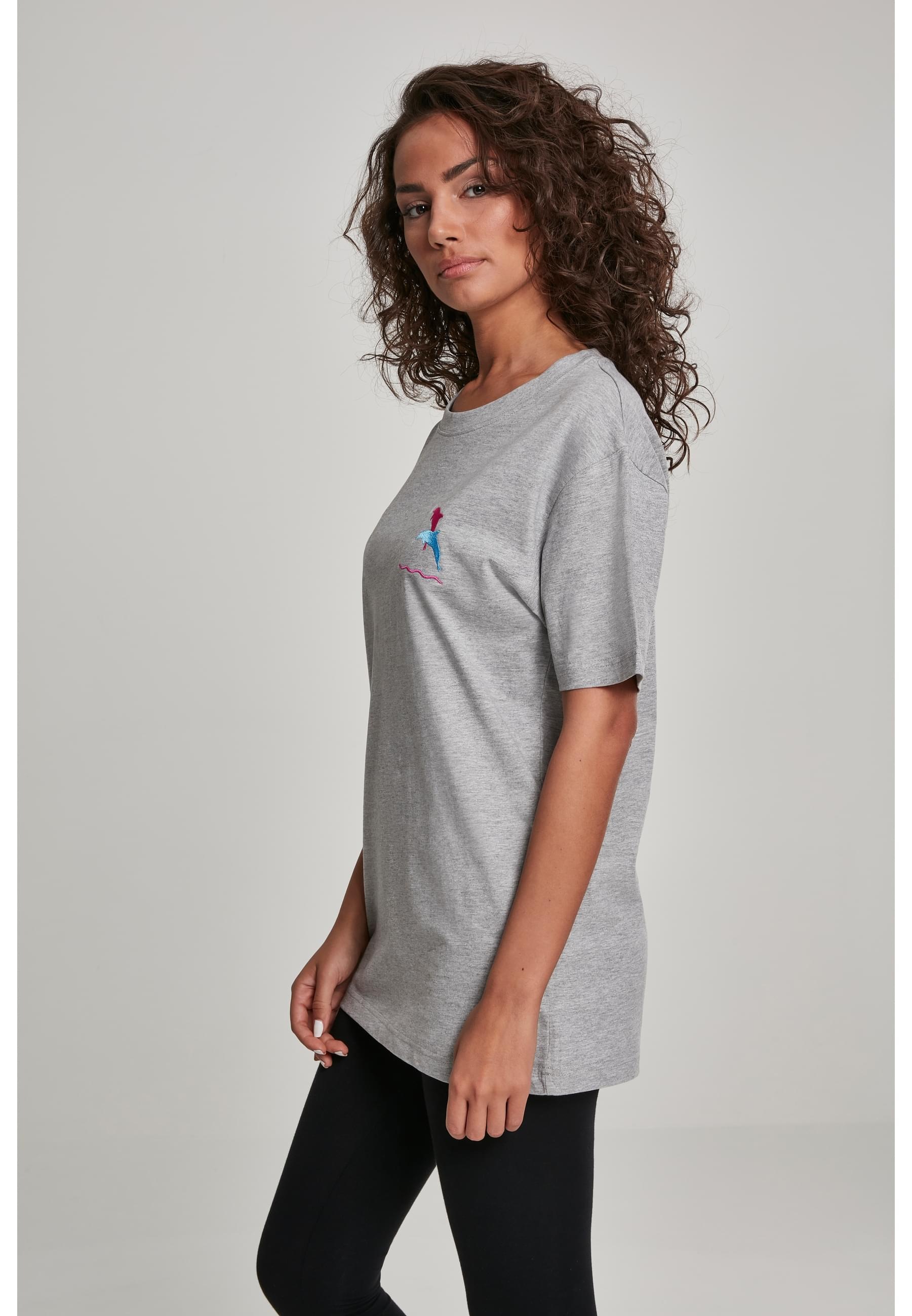 MisterTee T-Shirt »MisterTee Damen Ladies Dolphin Tee«, (1 tlg.)