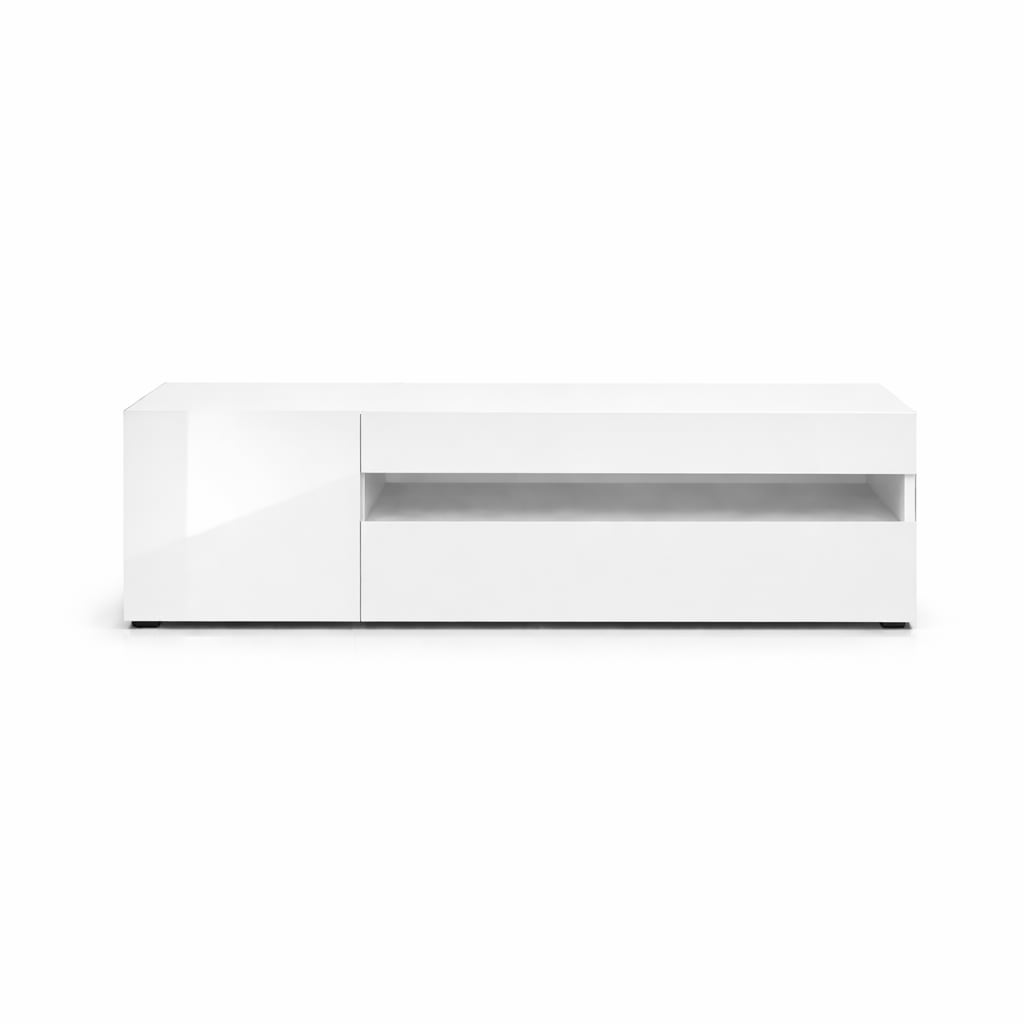 OTTO home Lowboard »LORENZO 1, TV-Board, TV-Kommode, TV-Schrank, TV-Unterschrank, TV-Möbel« Modernes lackiertes Hochglanz TV-Board, grifflos, Breite 155 cm