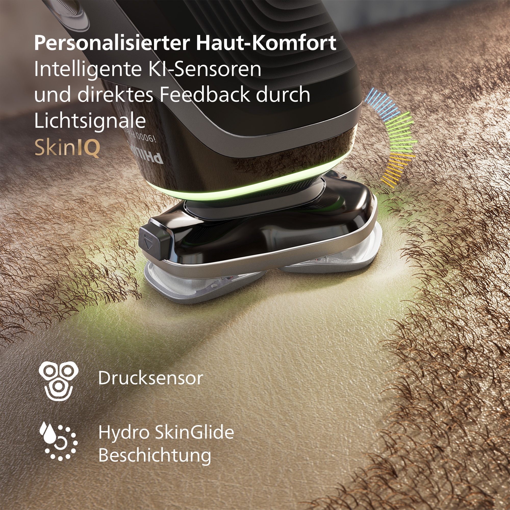Philips Elektrorasierer »Series i9000 Prestige XP9202/10«, integrierter Präzisionstrimmer, mit SkinIQ Technologie, inkl. Ladestand, Reiseetui