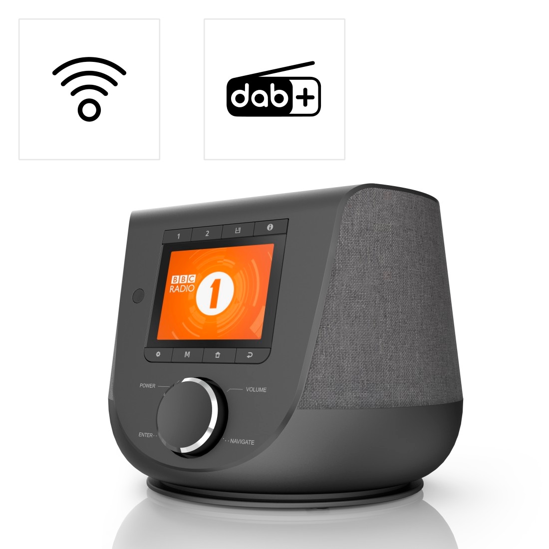 (DAB+) 10 Farbdisplay | Digitalradio »Digitalradio BAUR W), (Digitalradio (DAB+)-Internetradio-FM-Tuner FM/DAB/DAB+/Internetradio/App/Bluetooth®«, Hama DIR3200SBT