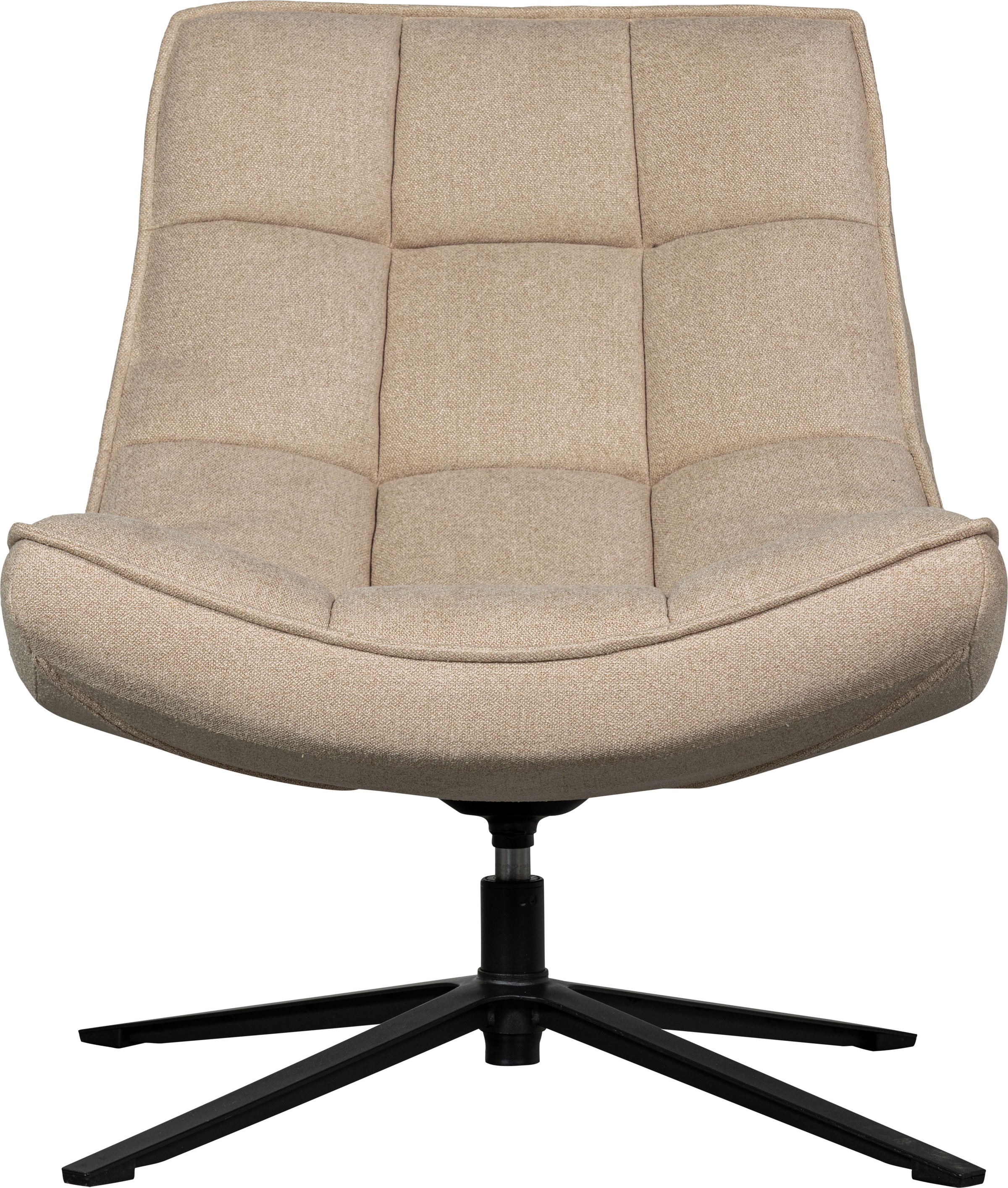 WOOOD Drehsessel »Maudi«, Metallgestell, gepolstert mit gewebtem Stoff, H 84 cm x B 74 cm