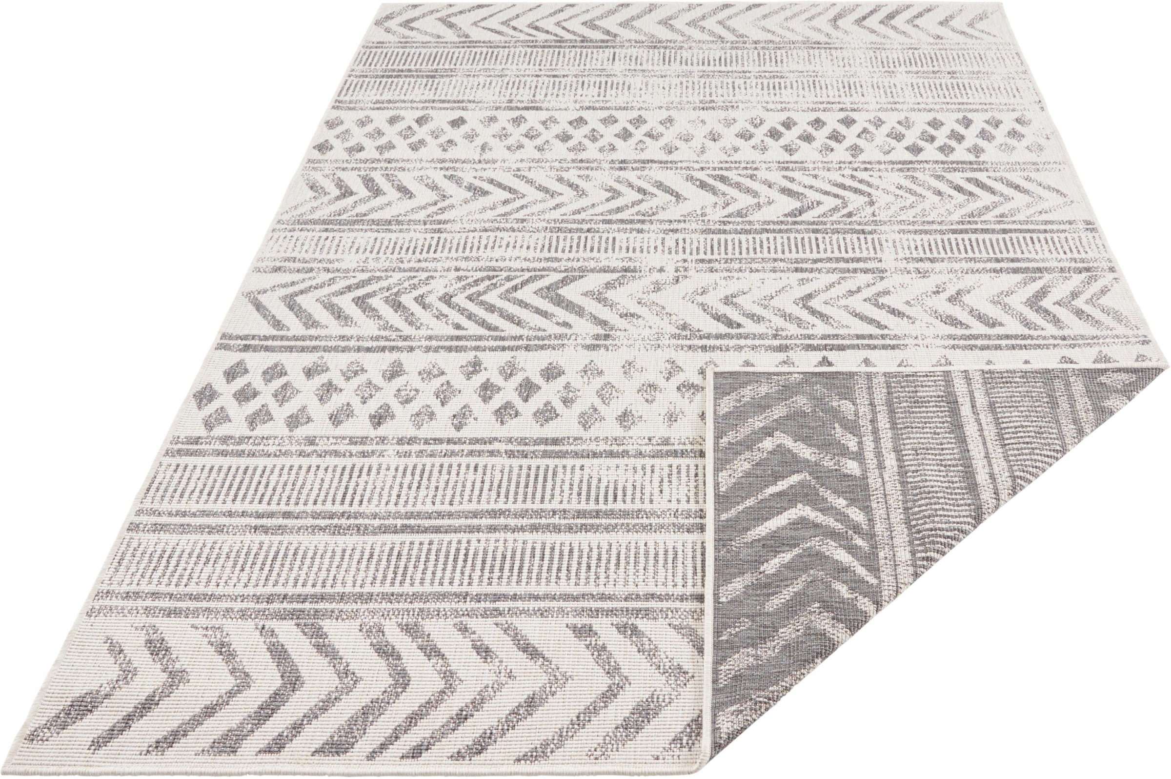 NORTHRUGS Teppich »BIRI Wendeteppich«, rechteckig, In-& Outdoor, Wetterfest, Balkon, Garten, Wohnzimmer, Wasserfest, Boho