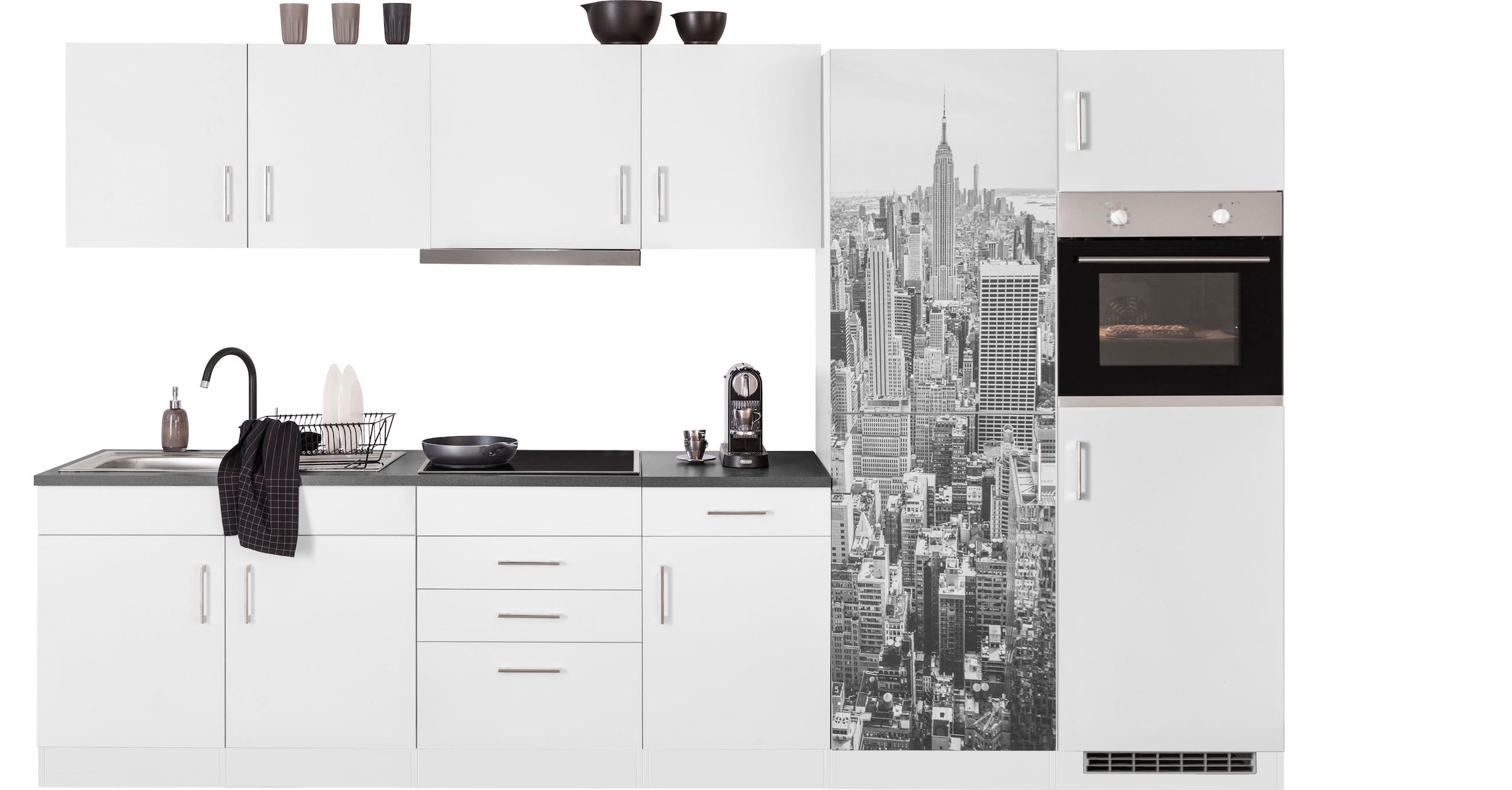 KOCHSTATION Küchenzeile "KS-Paris – Küchen mit einzigartigen Fotomotiven au günstig online kaufen