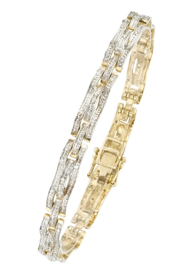 Firetti Armband »Schmuck Geschenk Gold 333 Armschmuck Armkette Goldarmband Fantasie«, mit Diamant