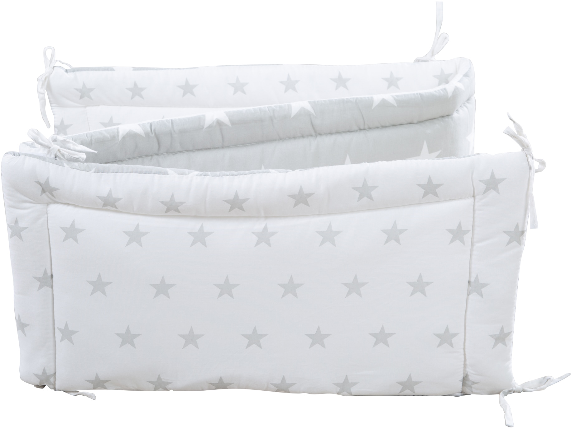 roba® Babybett »Multifunktionsbett mit Beistellfunktion«, (8 tlg.), Lattenrost, Matratze, Nestchen, Bettverkleinerer, Himmel, Himmelstange