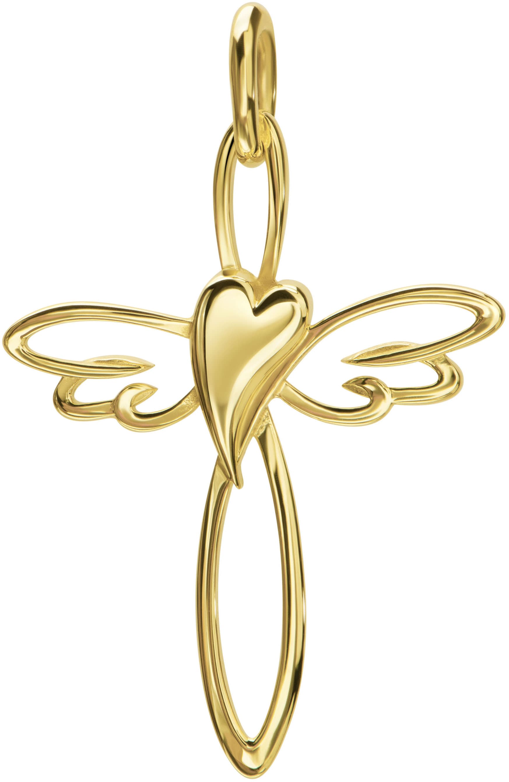 Kettenanhänger »Schmuck Geschenk Gold 333 Halsschmuck Anhänger Engel Kreuz Herz«, Made...