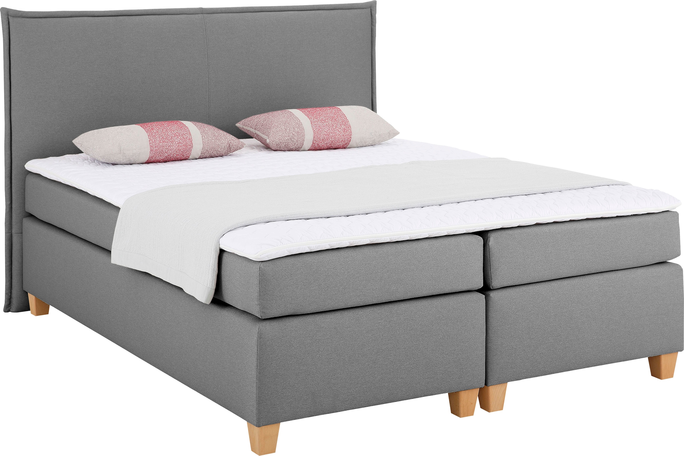 Home affaire Boxspringbett »Houssay«, inkl. Topper, 5 Breiten, 2 Härtegraden auch in Überlänge 220 cm