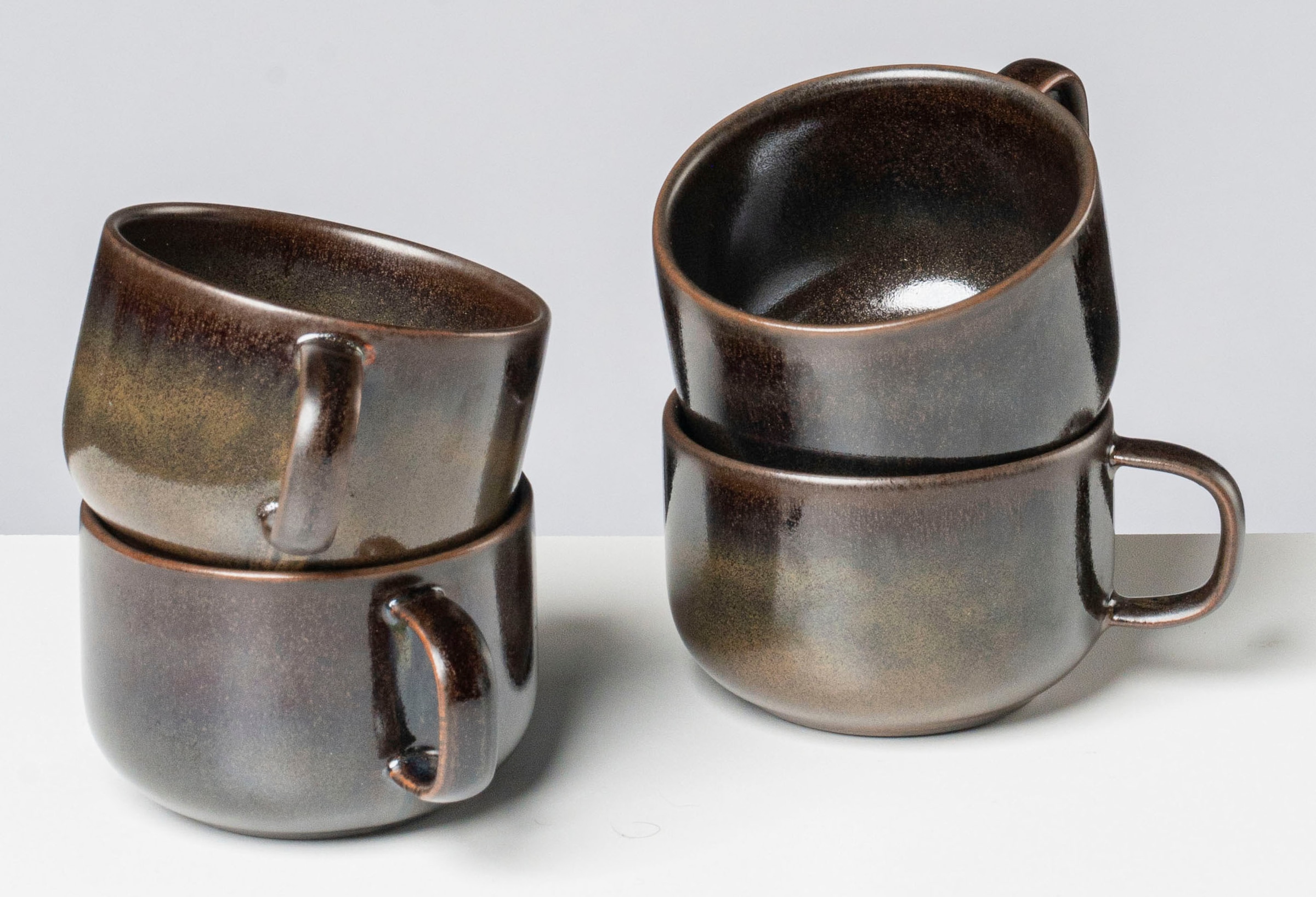 gipfelstück Tasse "Glockenklang" Scandi-Style, Reaktivglasur, jedes Stück e günstig online kaufen