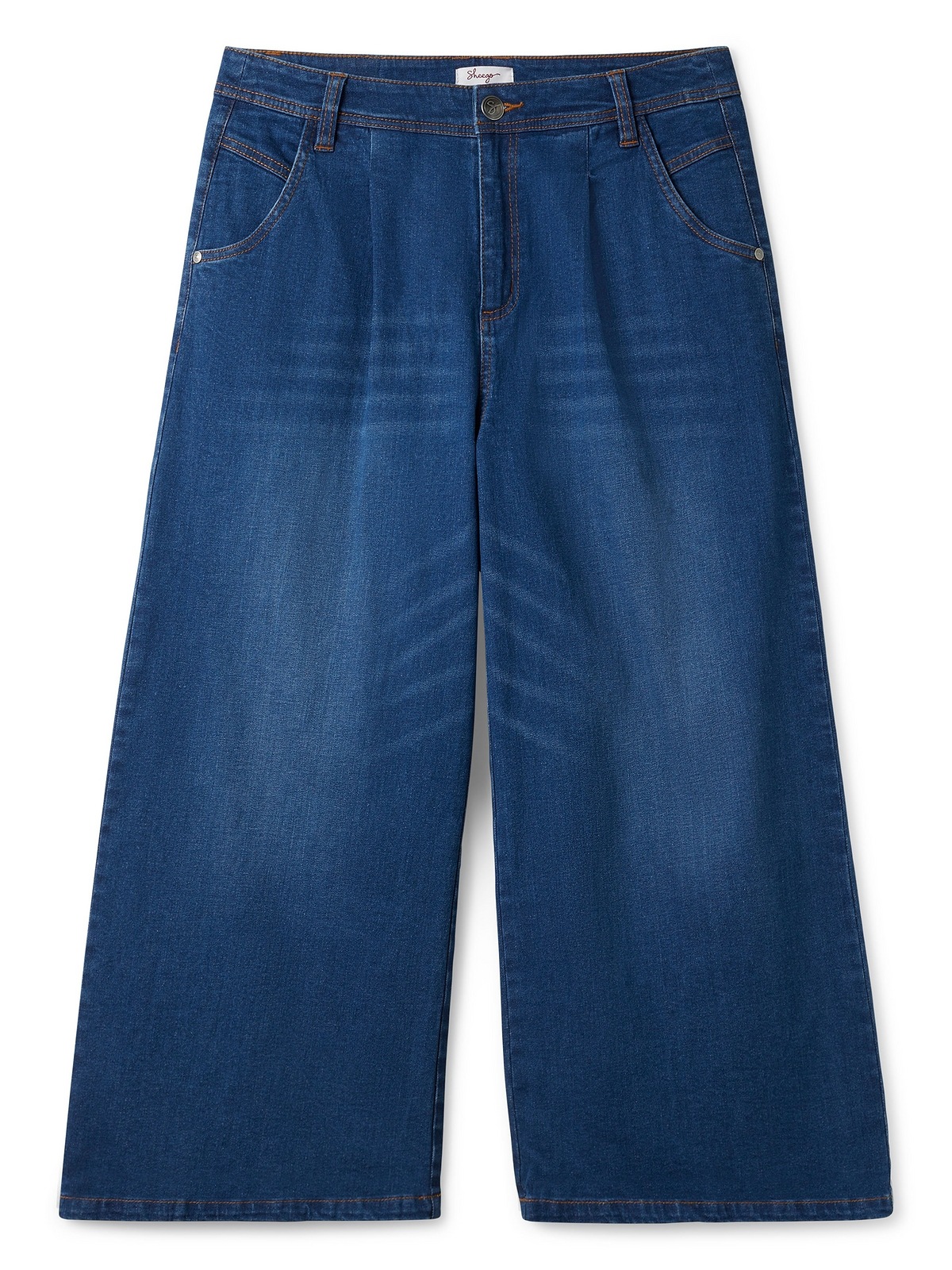Sheego Stretch-Jeans »Große Größen«, als Culotte mit Bundfalten