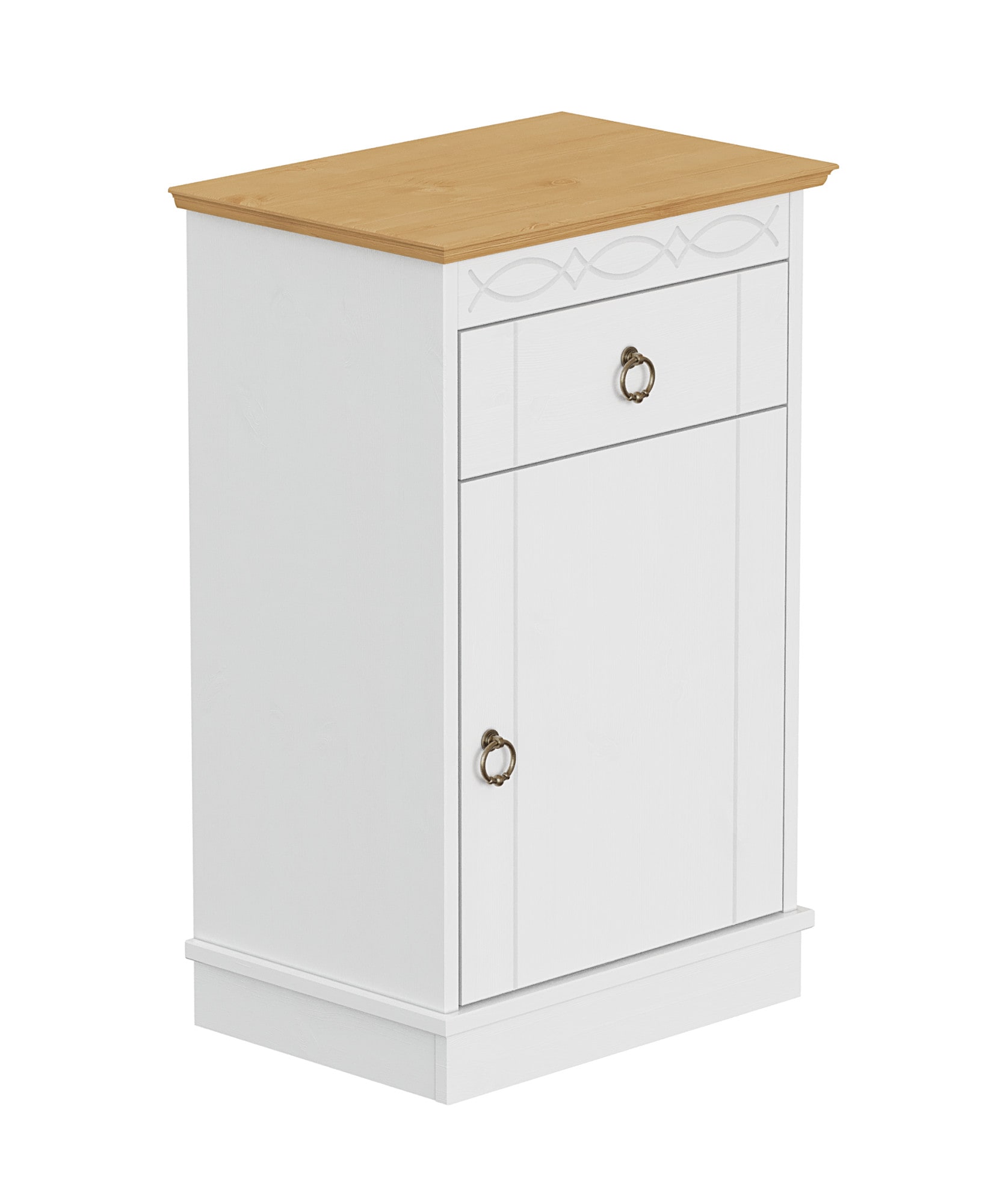 OTTO home Unterschrank "Indra, Badschrank, Badmöbel, Badezimmerschrank" B/T/H: 46/32/73 cm, aus massiver Kiefer, mit Schublade, FSC-zertifiziert