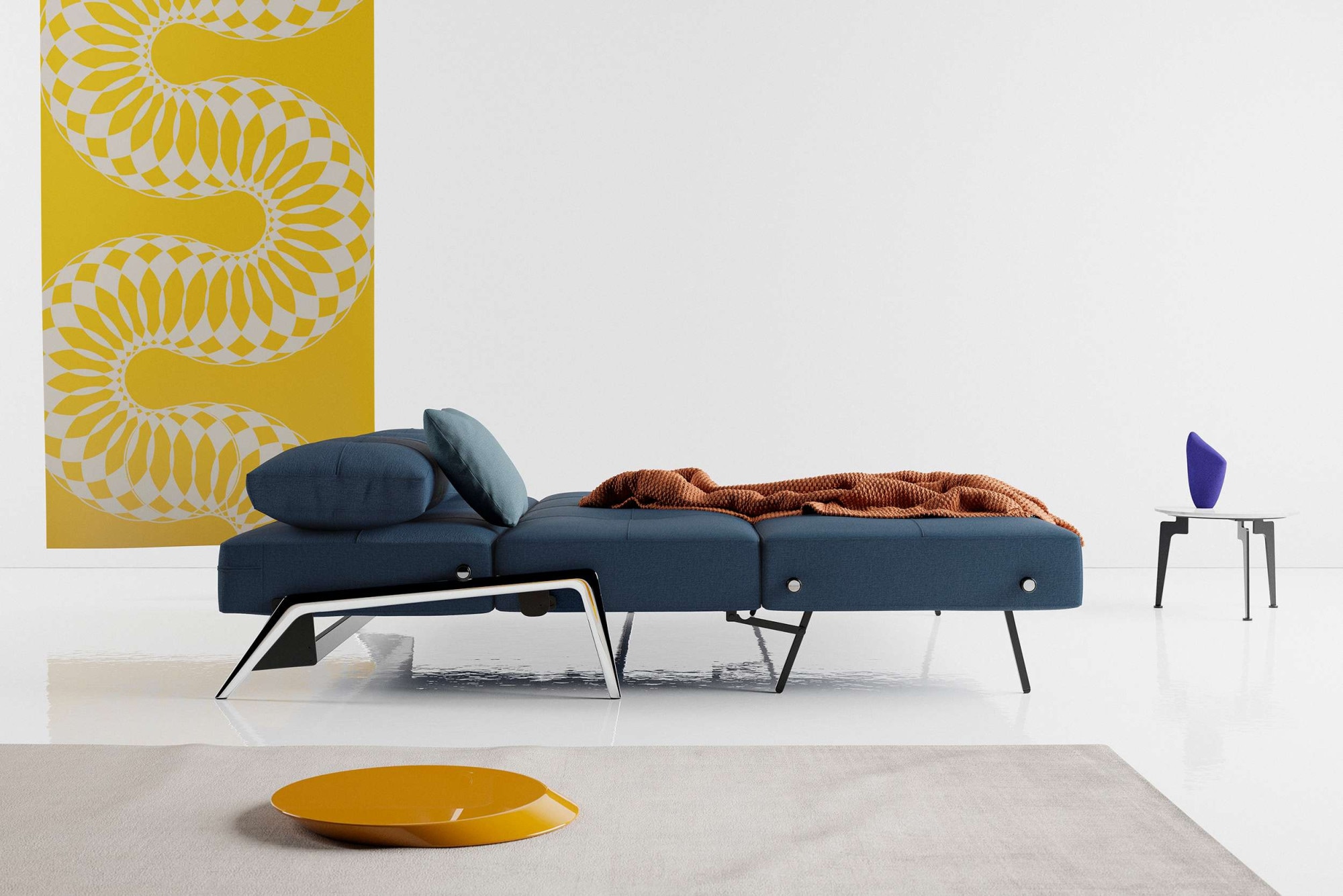 INNOVATION LIVING ™ Schlafsofa »Cubed Klappsofa, hochwertige Schlaffunktion, Design und extra Komfort«, Frontauszug, sehr platzsparend, abgewinkelt Sitzen, waagerecht liegen