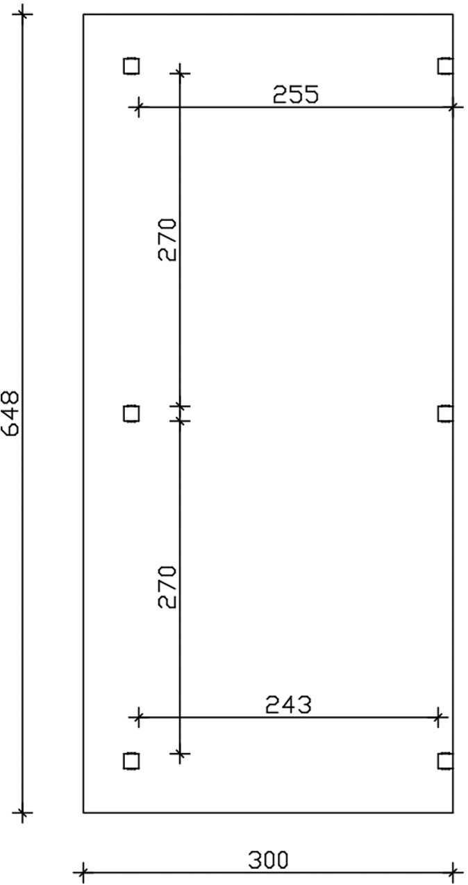 Skanholz Terrassendach »Siena« Leimholz