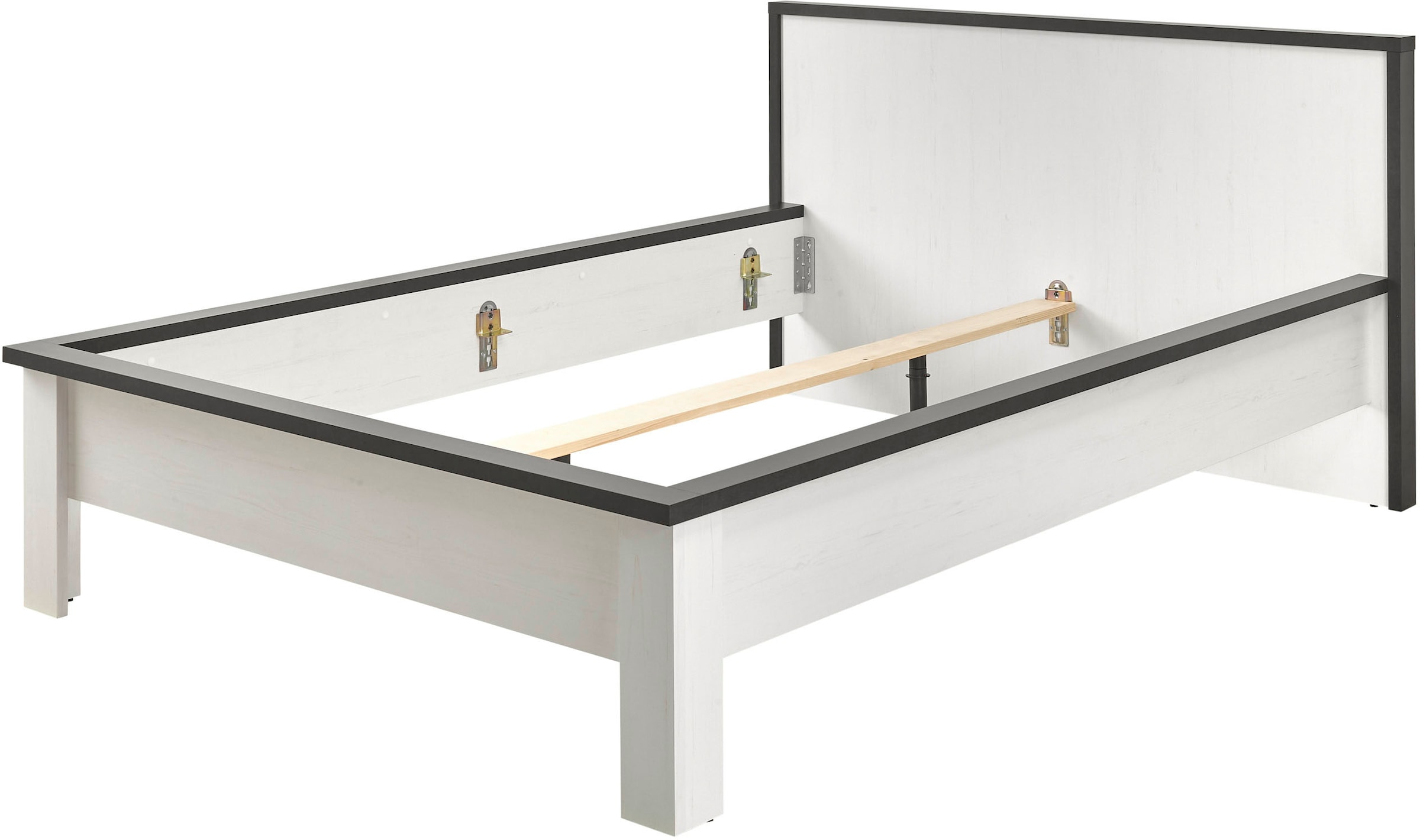 Home affaire Einzelbett »SHERWOOD Liegefläche 90/140 oder 180x200 cm«, aus FSC®-zertifiziertem Holzwerkstoff, rustikaler Landhausstil