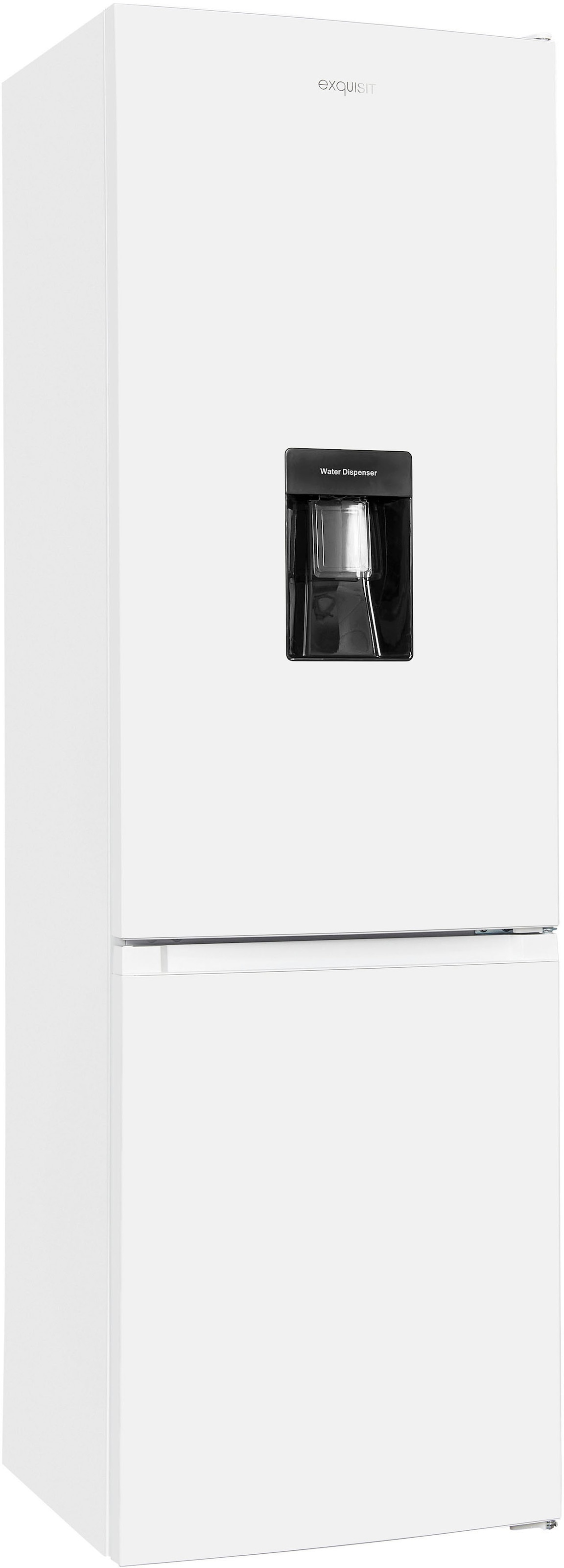 exquisit Kühl-/Gefrierkombination »KGC265-70-WS-040D weiss«, 260 Liter Nutzinhalt, Wasserspender, 4 Sterne Gefrieren
