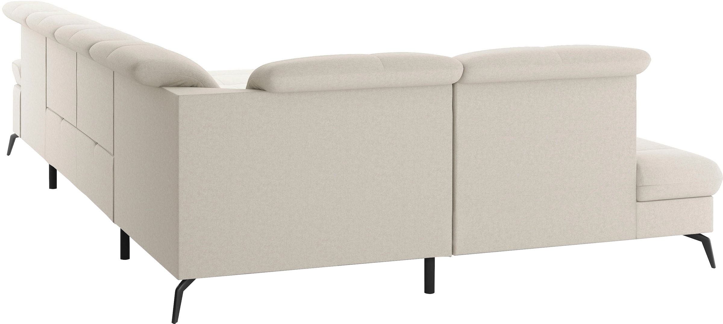 sit&more Wohnlandschaft »Amica, U-Form, inkl. Sitztiefenverstellung und Armteilverstellung« wahlweise mit Kopfteilverstellung, Bettfunktion und Bettkasten