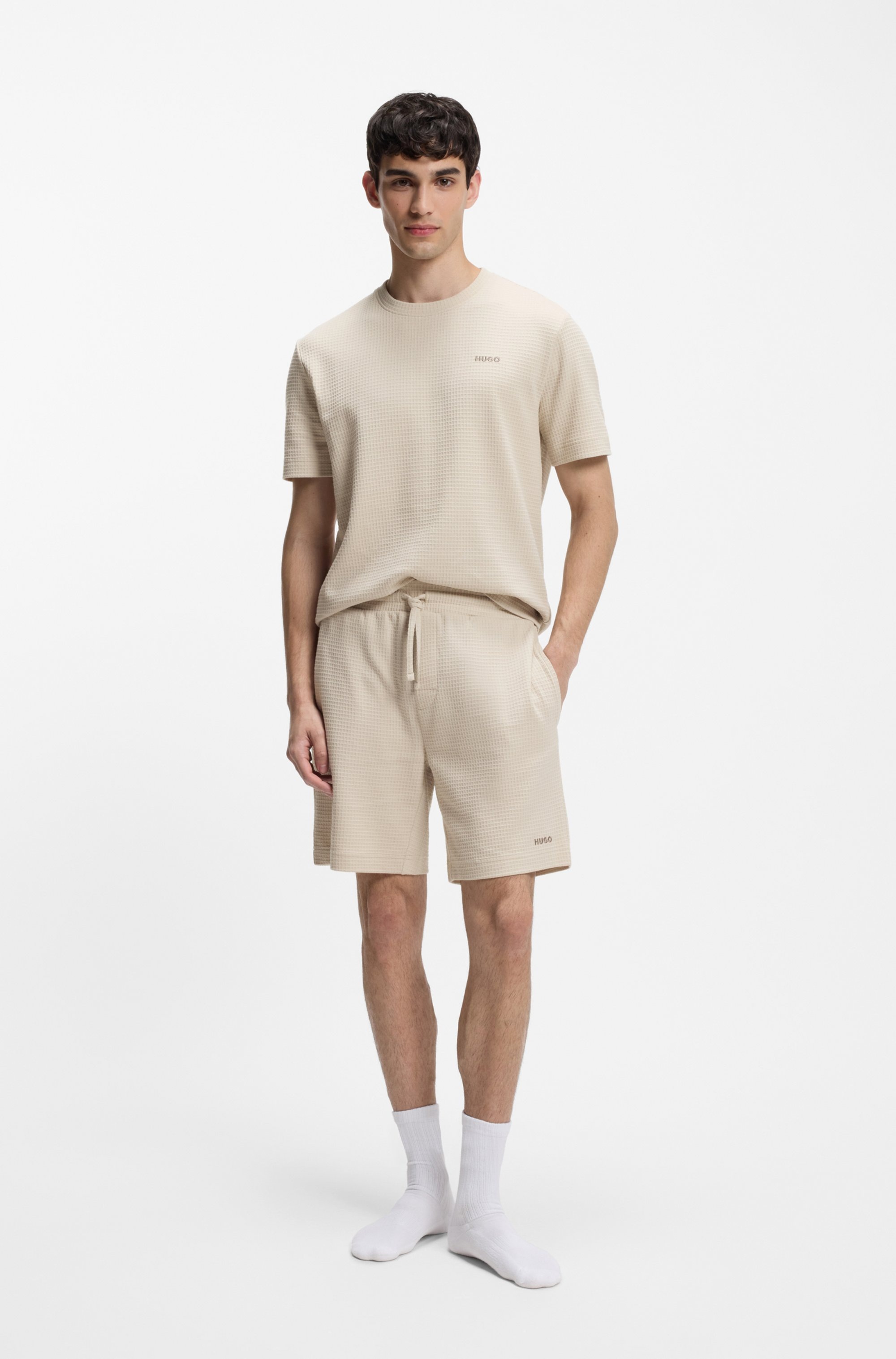 Hugo Austin Pyjama T-Shirt Light Beige XL 2