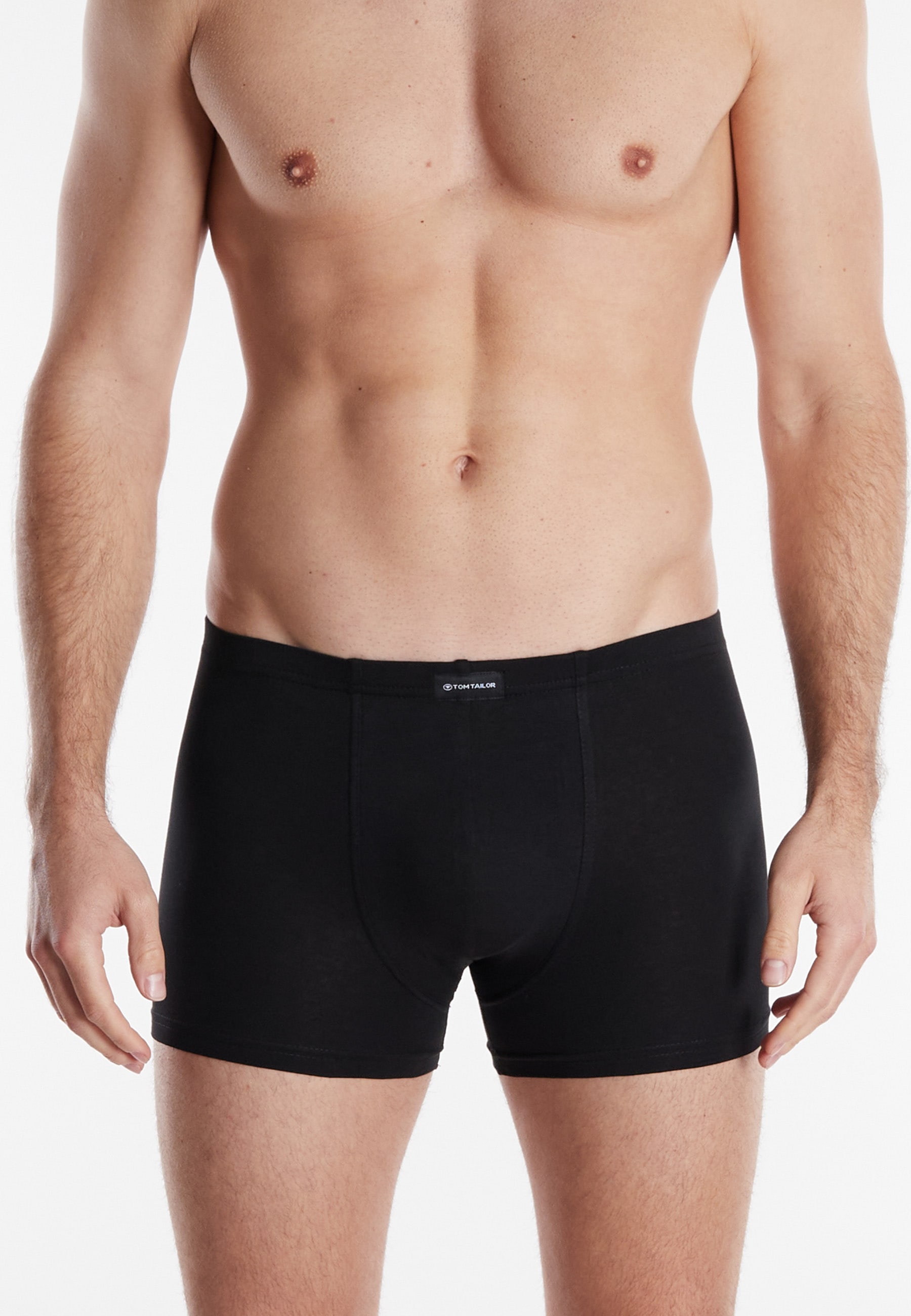 TOM TAILOR Boxershorts »Texas« Packung, 4er Pack, 4 bequem, basic, eng, atmungsaktiv, mit Logo, breiter Bund, Baumwollmix