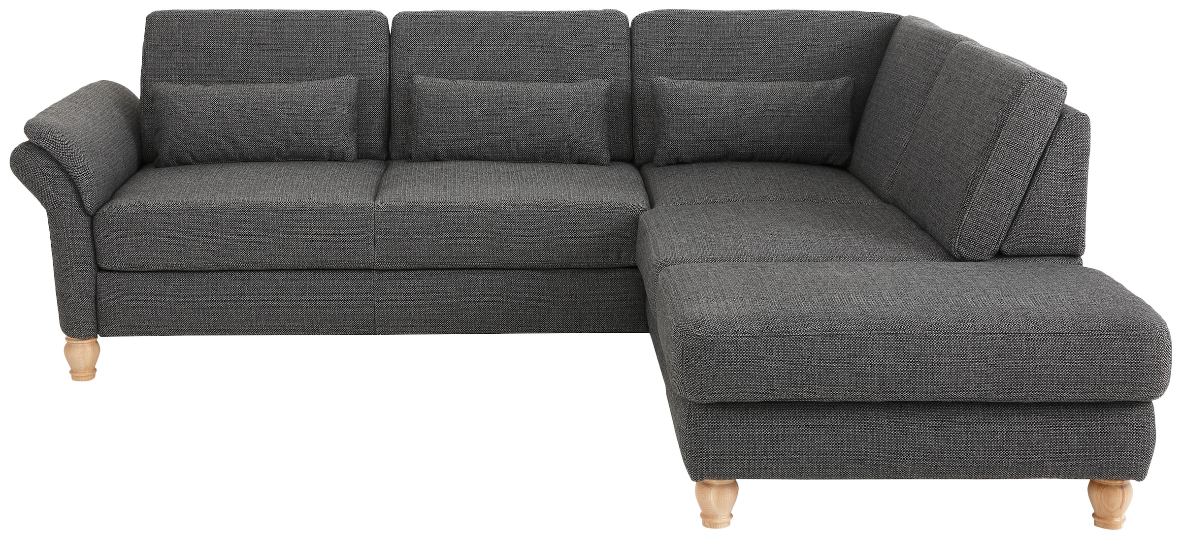 Home affaire Ecksofa »Palace L-Form«, incl. Sitztiefenverstellung, wahlweise mit Bettfunktion und Stauraum