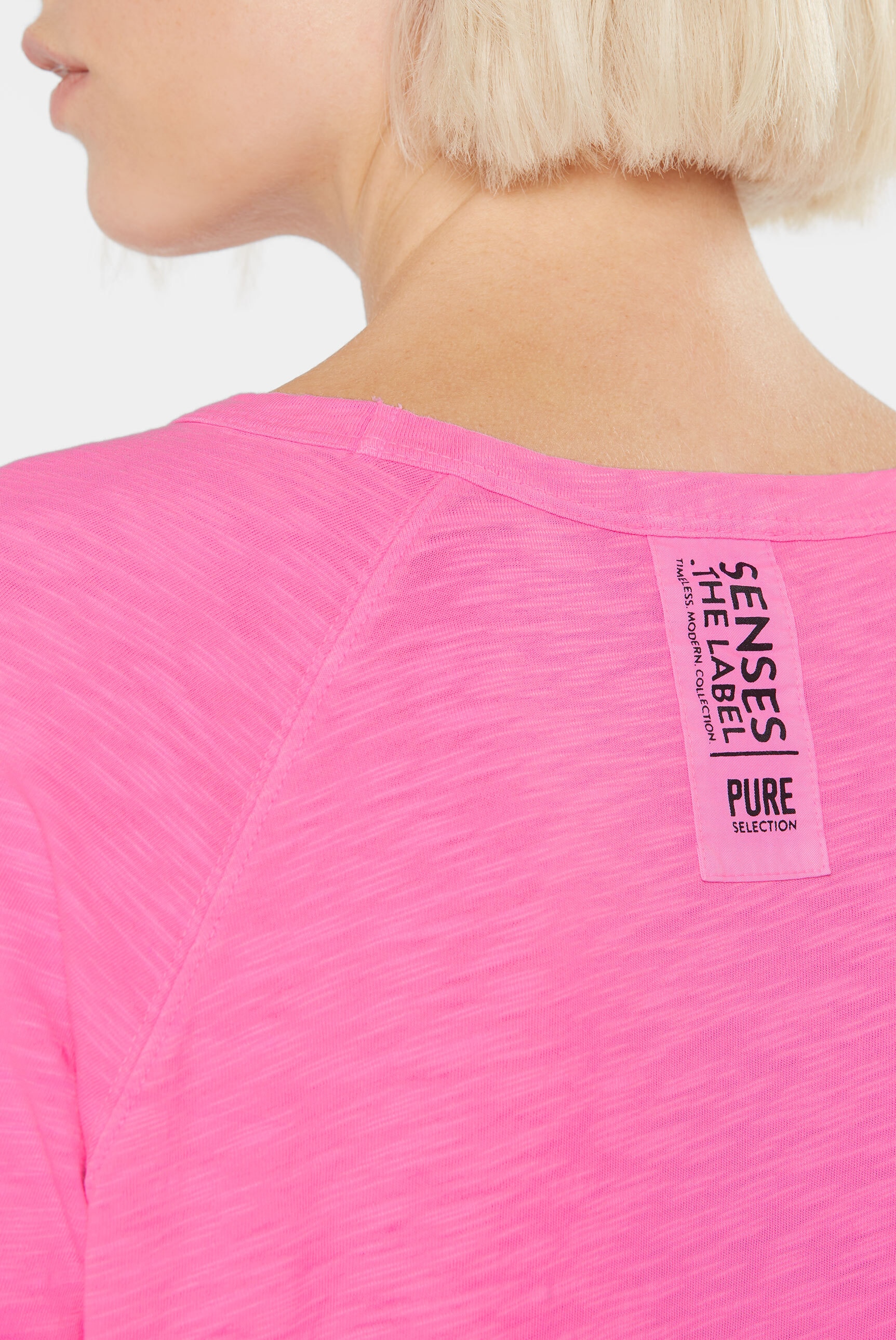 SENSES.THE LABEL Rundhalsshirt, aus Baumwolle