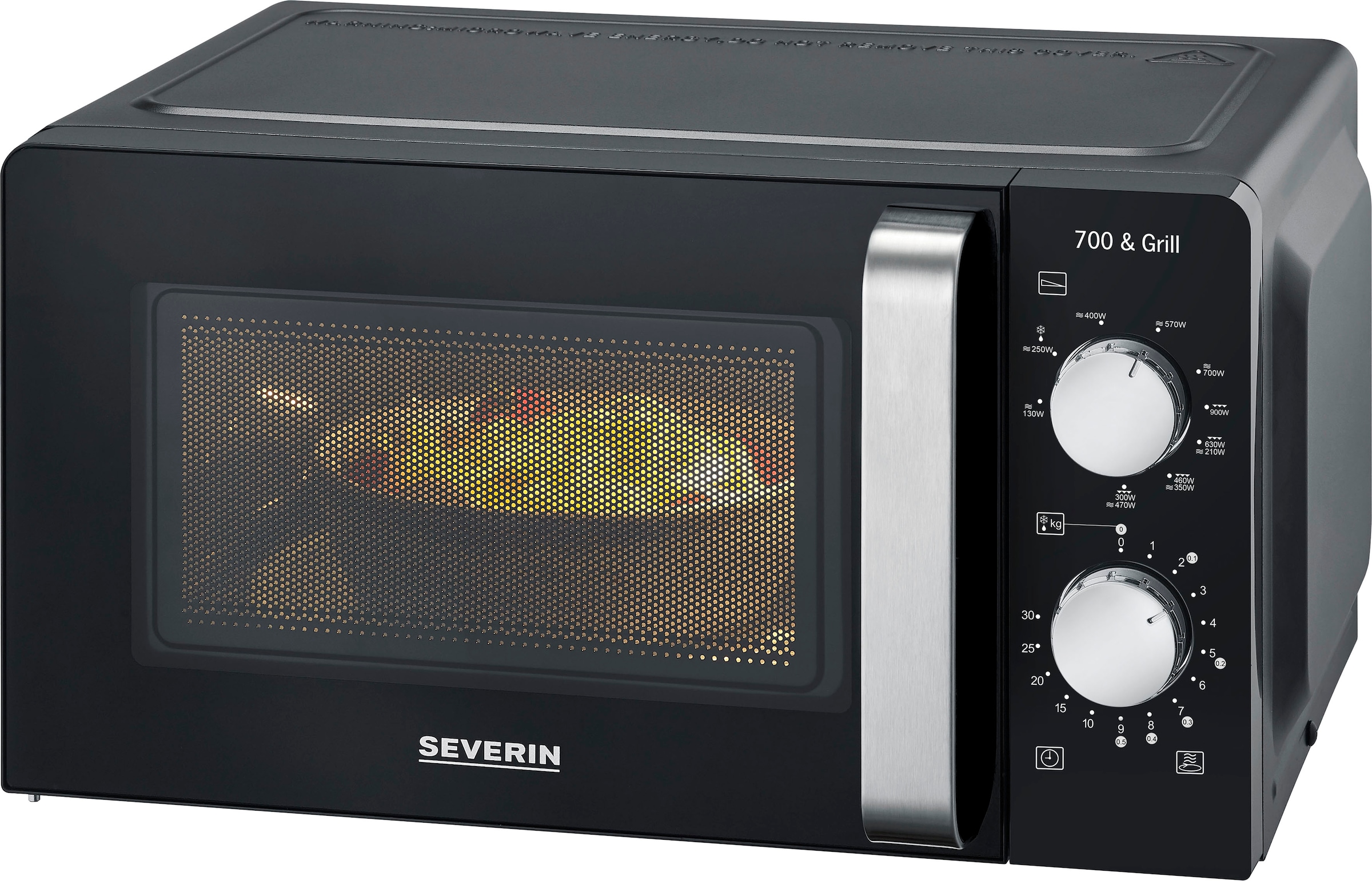Mikrowelle Mit Grill Und Heißluft Aldi Severin Mikrowelle »MW 7781, mit Grillfunktion 2-in-1«, Grill