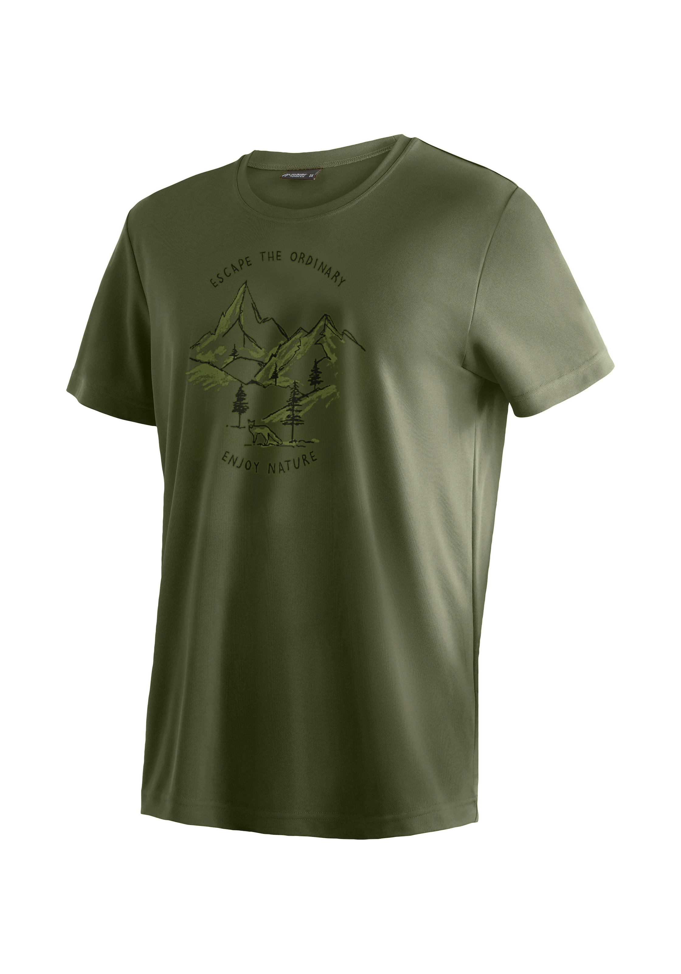 Maier Sports T-Shirt "Dieter Print" Herren Kurzarmshirt, leichtes Sommer Fu günstig online kaufen