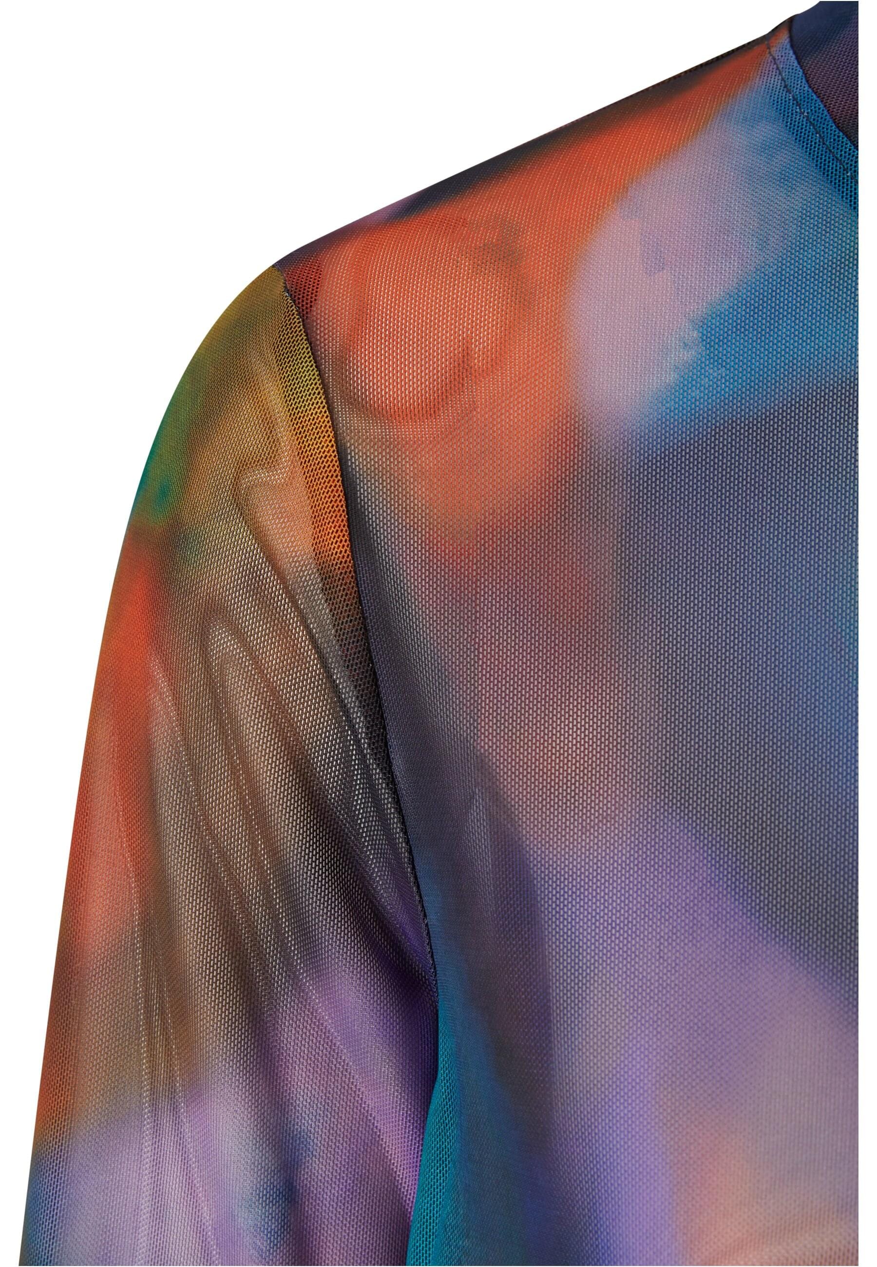 URBAN CLASSICS Shirtkleid »Urban Classics Damen Ladies AOP Mesh Longsleeve«, (1 tlg.)