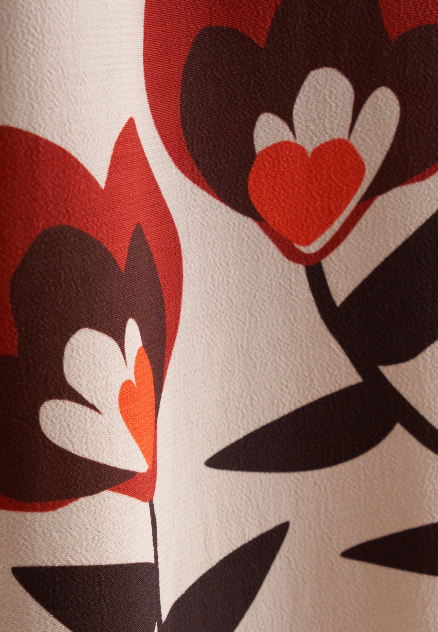 seidensticker Sommerkleid »Schwarze Rose« Langarm Kragen Druck