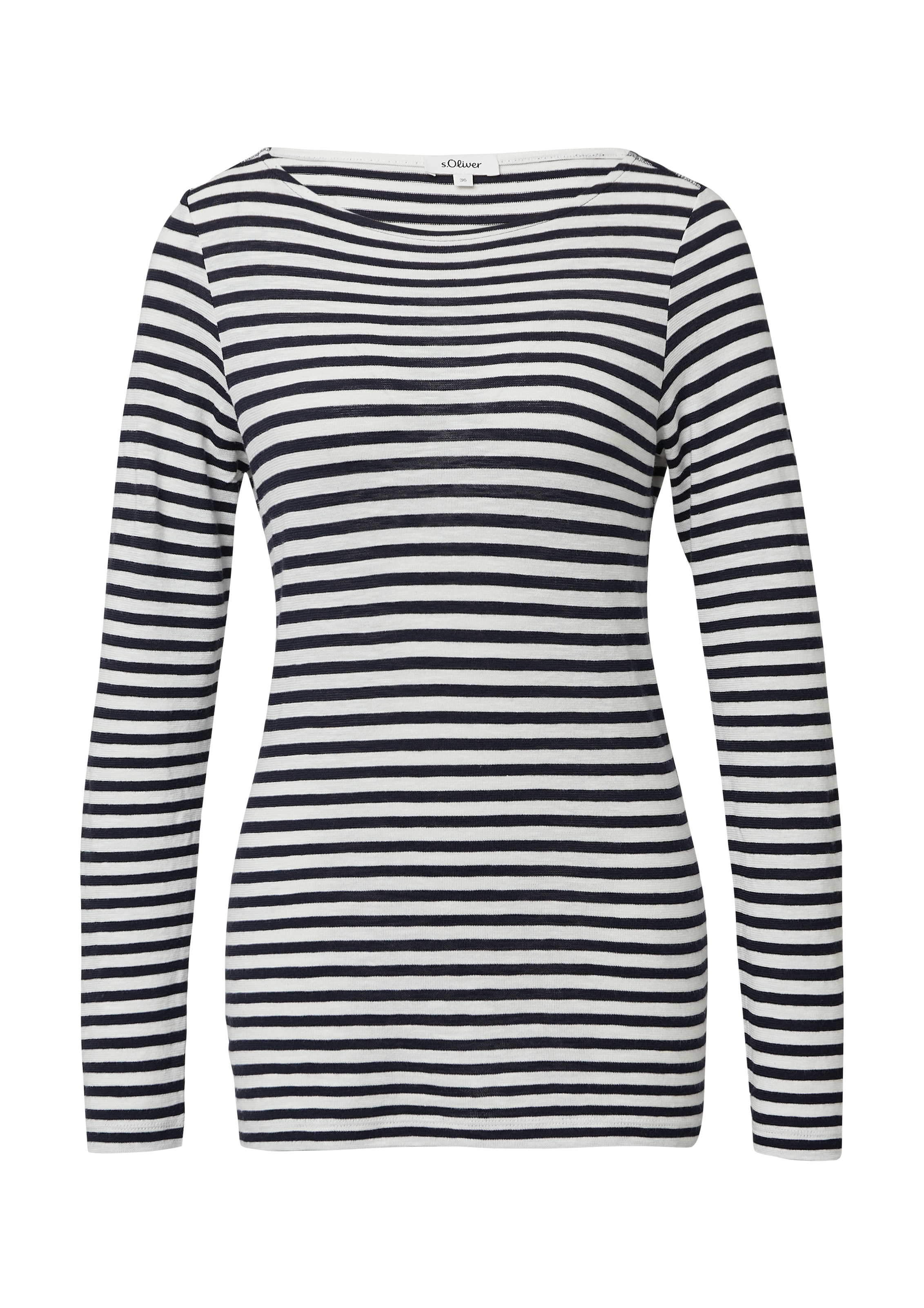 s.Oliver Langarmshirt, mit Streifen Muster