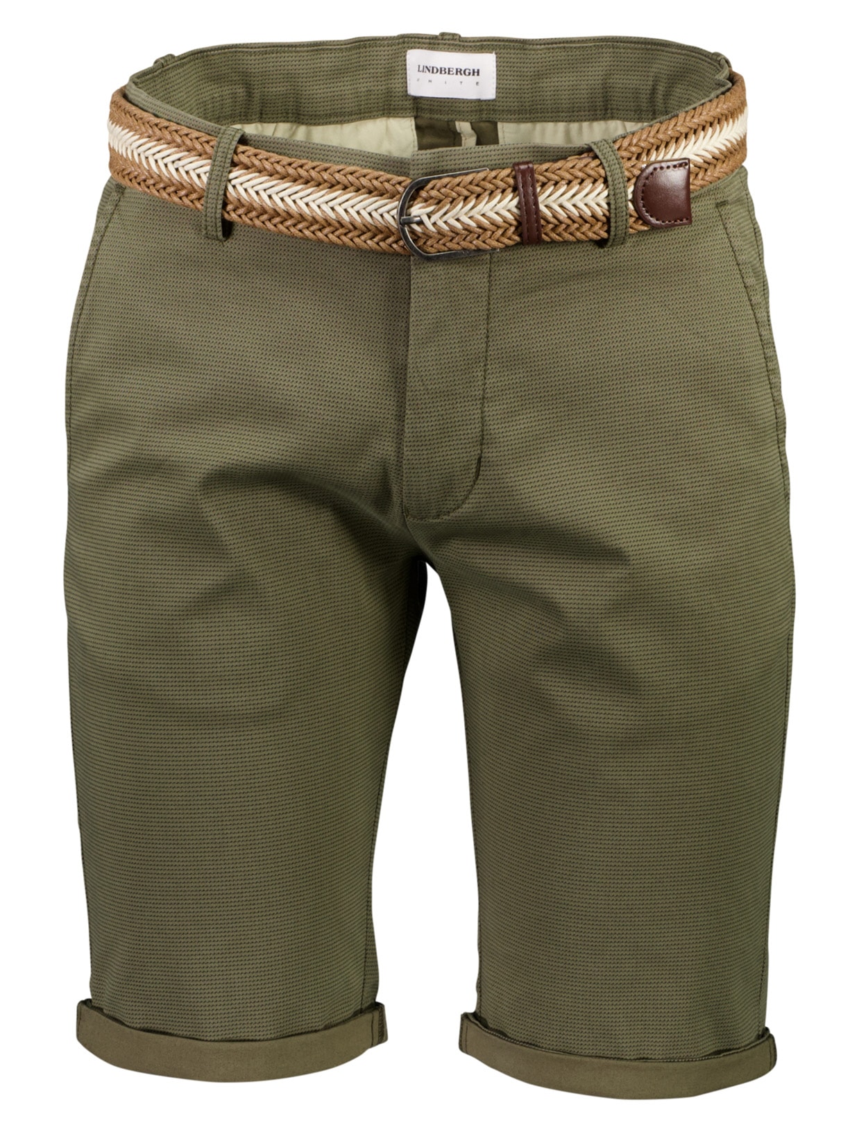 LINDBERGH Chinoshorts, (2 tlg.), mit Gürtel