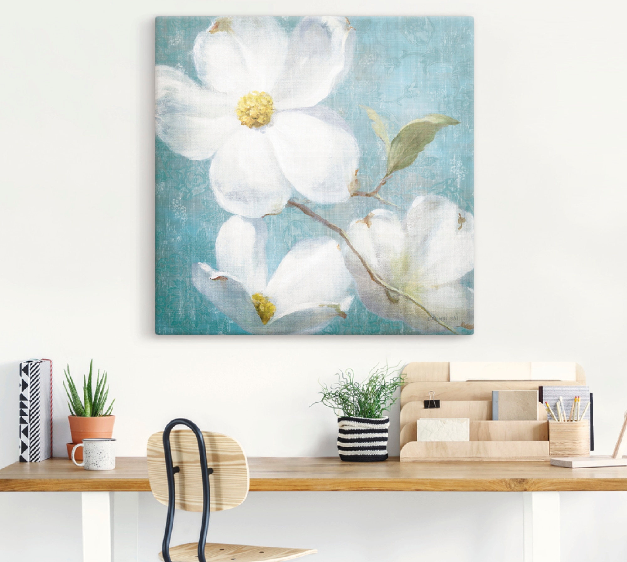 Artland Wandbild »Vintage Blüte IV«, Blumen, (1 St.), als Leinwandbild, Poster in verschied. Größen
