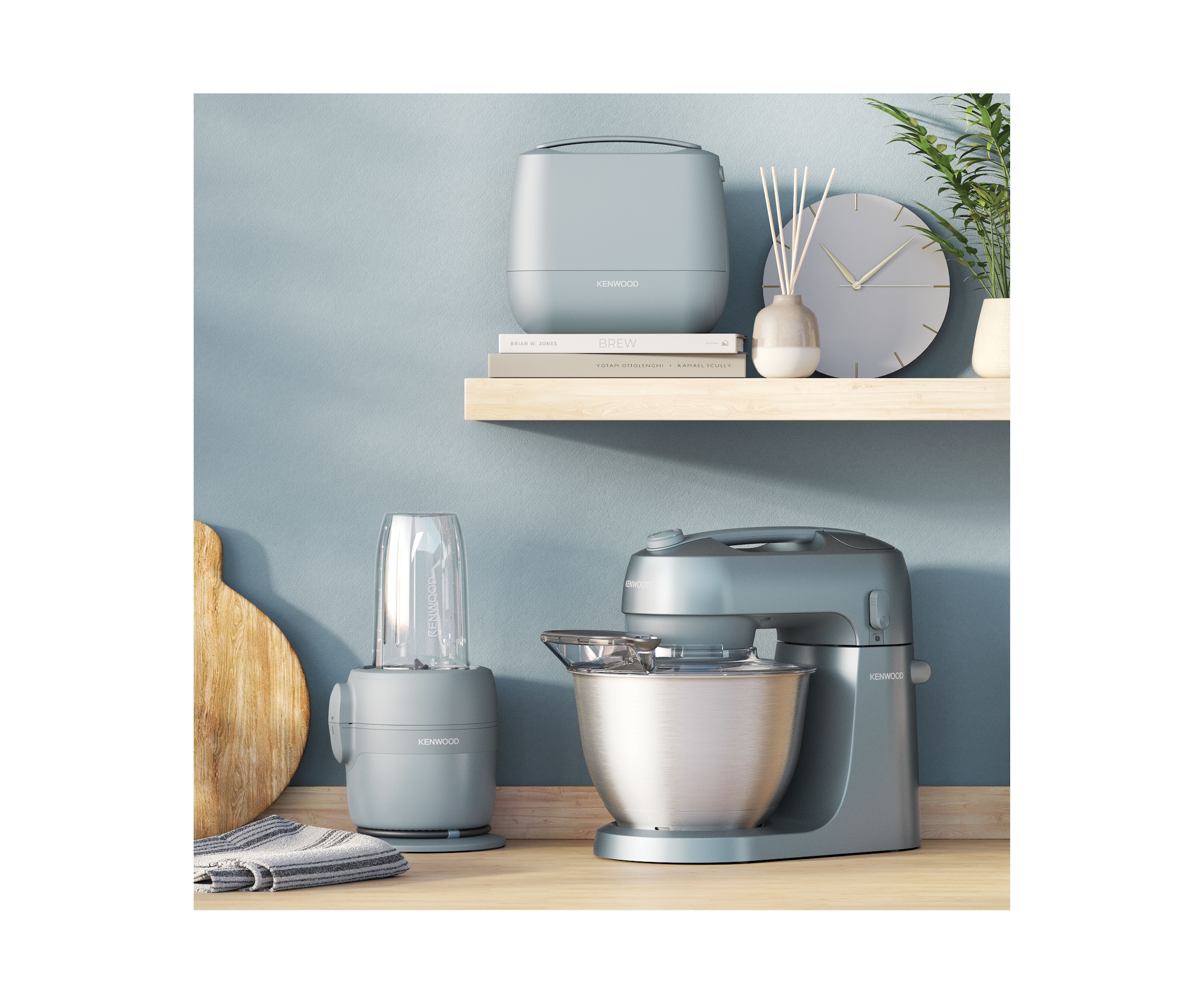 Kenwood Küchenmaschine »MultiPro Go FDP23.380GY« Für Smoothies, zum Schneiden, Reiben, Pürieren und  Teig Kneten