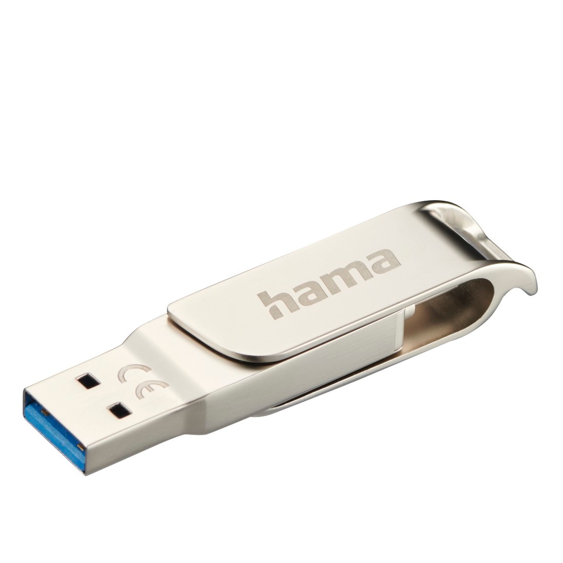 HAMA USB-Stick "C-Rotate Pro, USB-C 3.1/3.0", 256 GB, silber, USB-Sticks, OTG