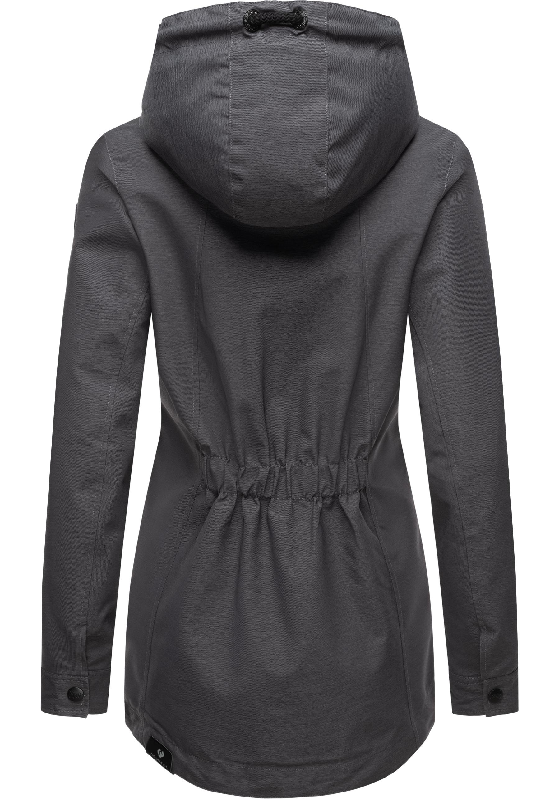 Ragwear Outdoorjacke »Zuzka«, mit Kapuze, stylische Übergangsjacke mit großer Kapuze