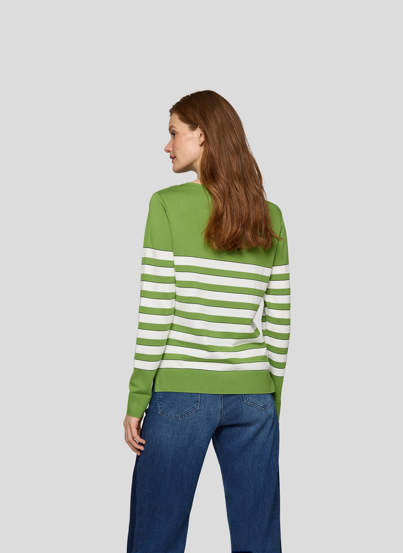 Rabe Strickpullover, im Streifen-Look