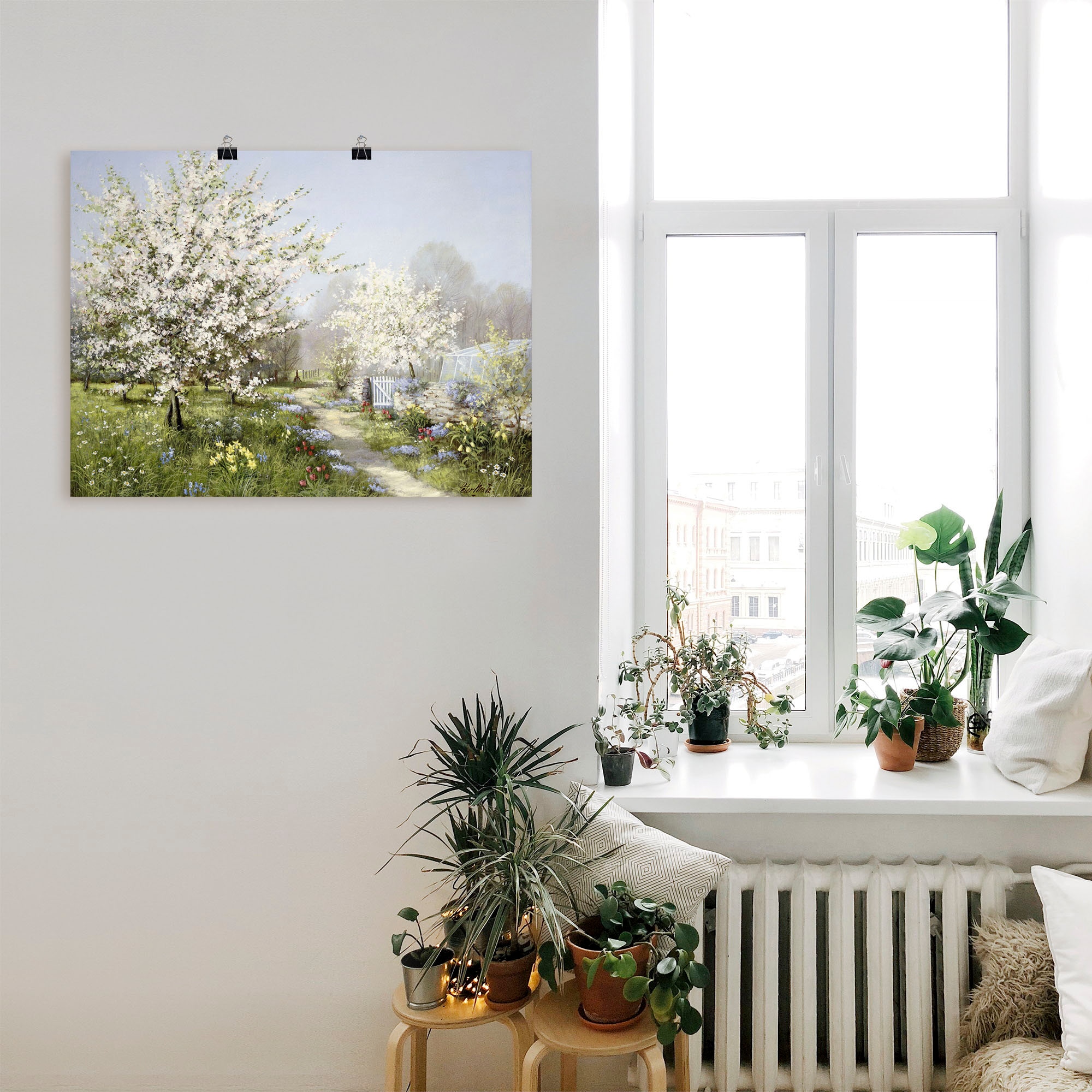 Artland Wandbild »Frühlingsblüten«, Wiesen & Bäume, (1 St.), als Leinwandbild, Poster, Wandaufkleber in verschied. Größen