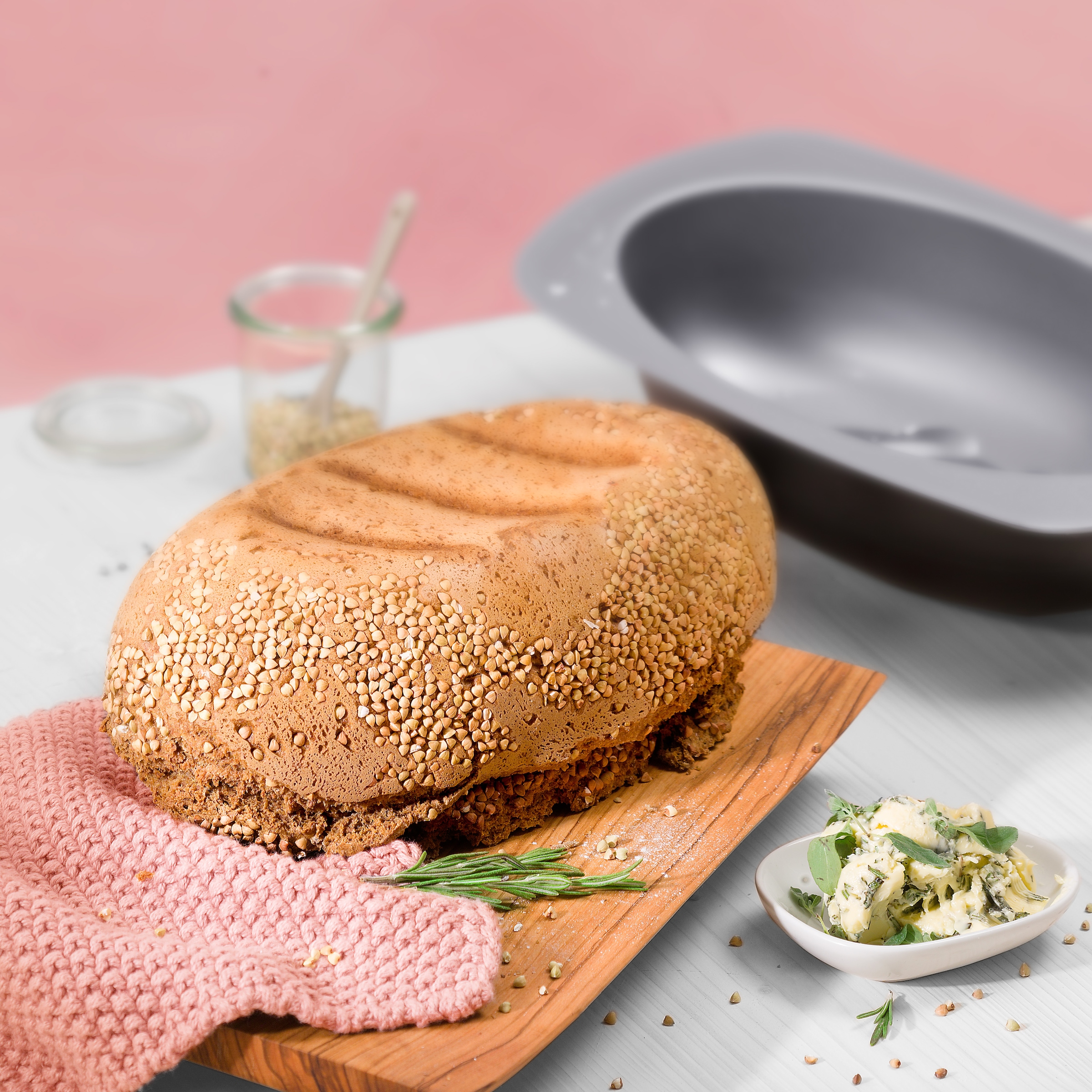 Kaiser Backformen Brotbackform »Inspiration«, (1 St.), Brotbackform, für 750 g Brot, Stahl antihaftbeschichtet