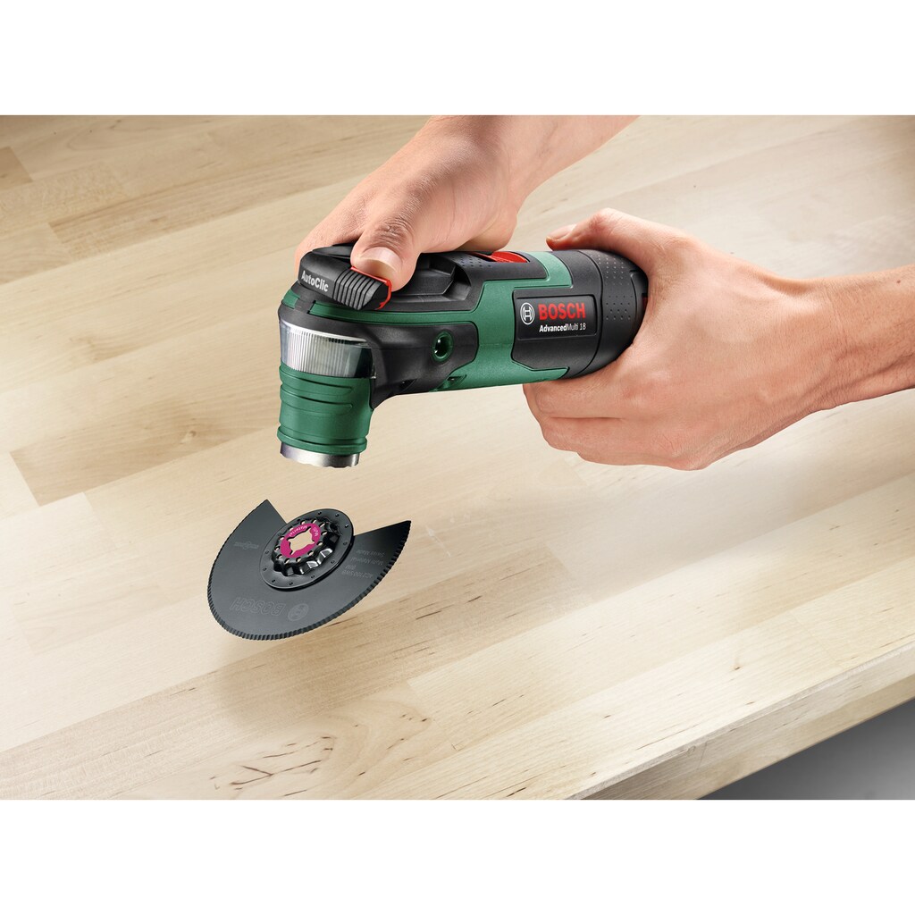 Bosch Home & Garden Akku-Multifunktionswerkzeug »AdvancedMulti 18«, (Set)