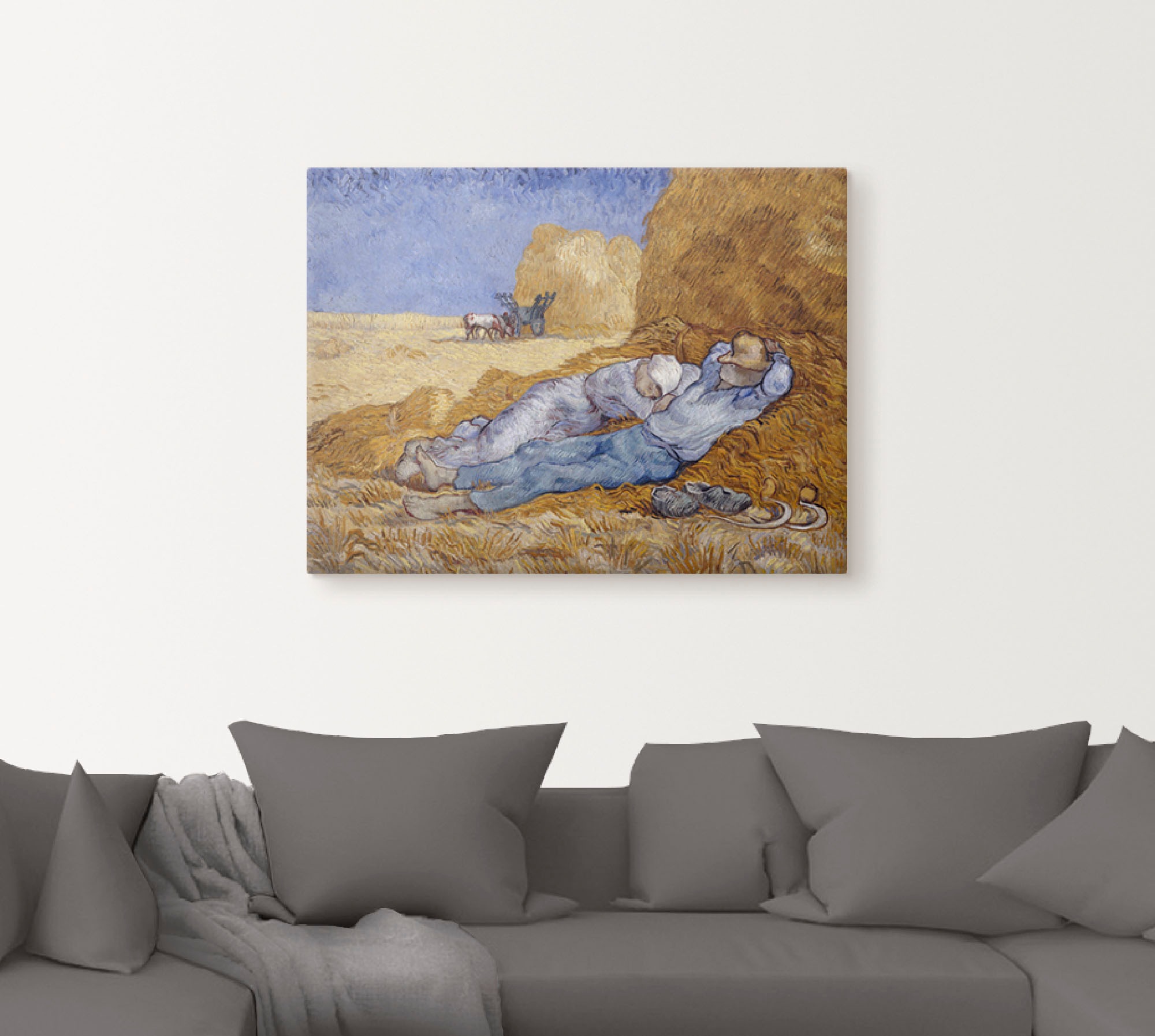 Artland Leinwandbild »Mittagsrast«, Felder, (1 St.), auf Keilrahmen gespannt