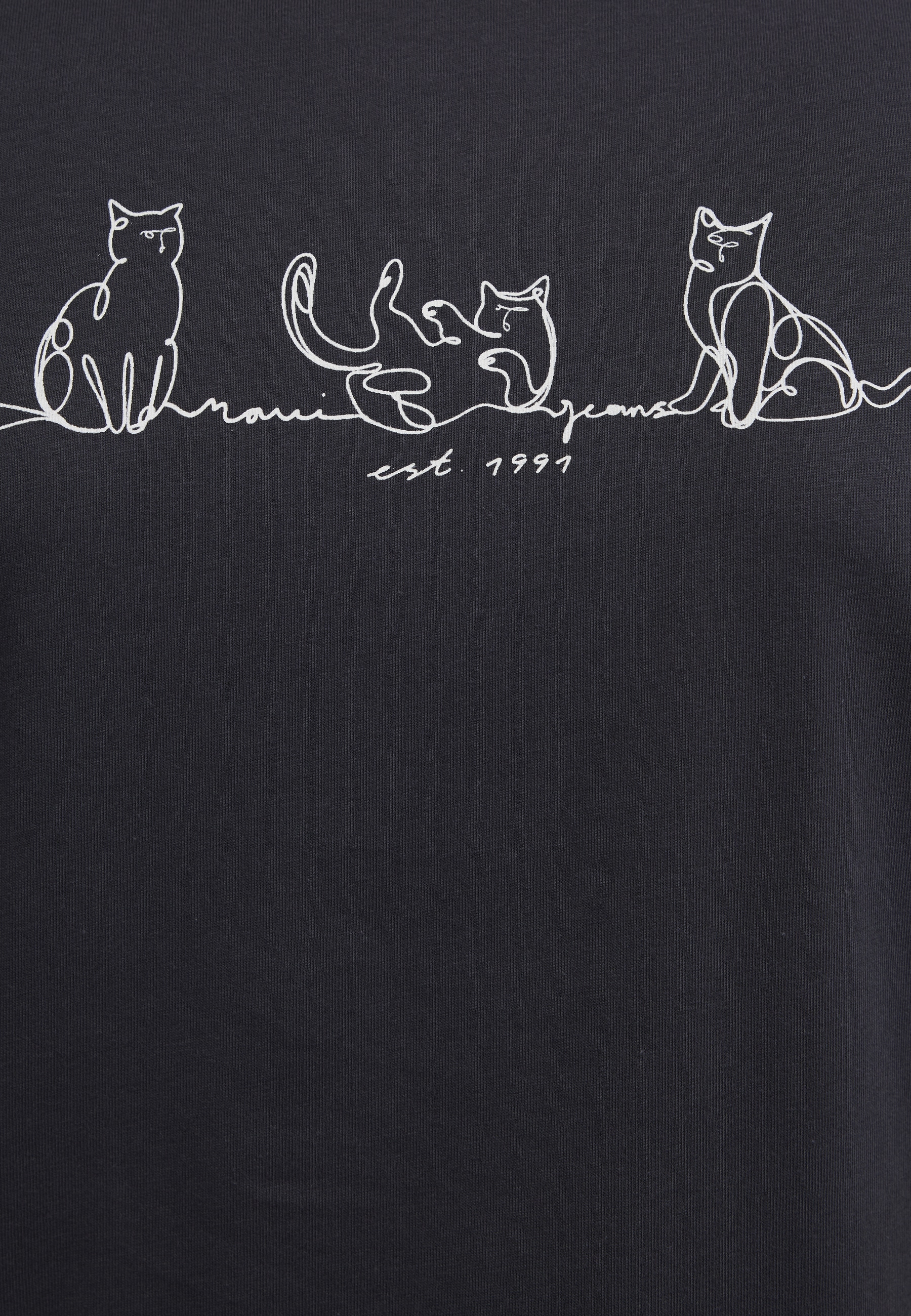 Mavi T-Shirt »CAT PRINTED T-SHIRT« Katzen T-Shirt