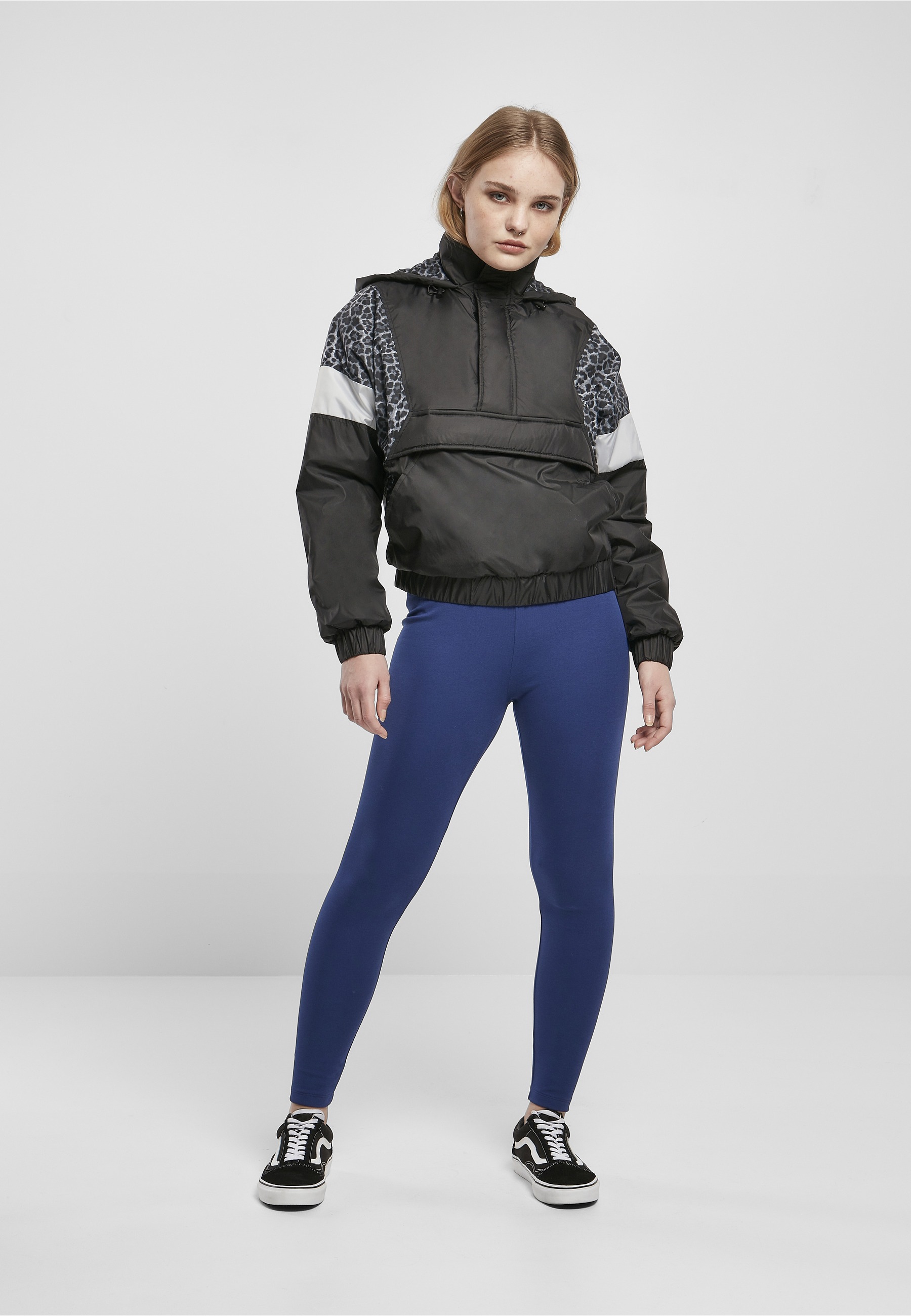 URBAN CLASSICS Langmantel »Urban Classics Damen Ladies AOP Mixed Pull Over Jacket«