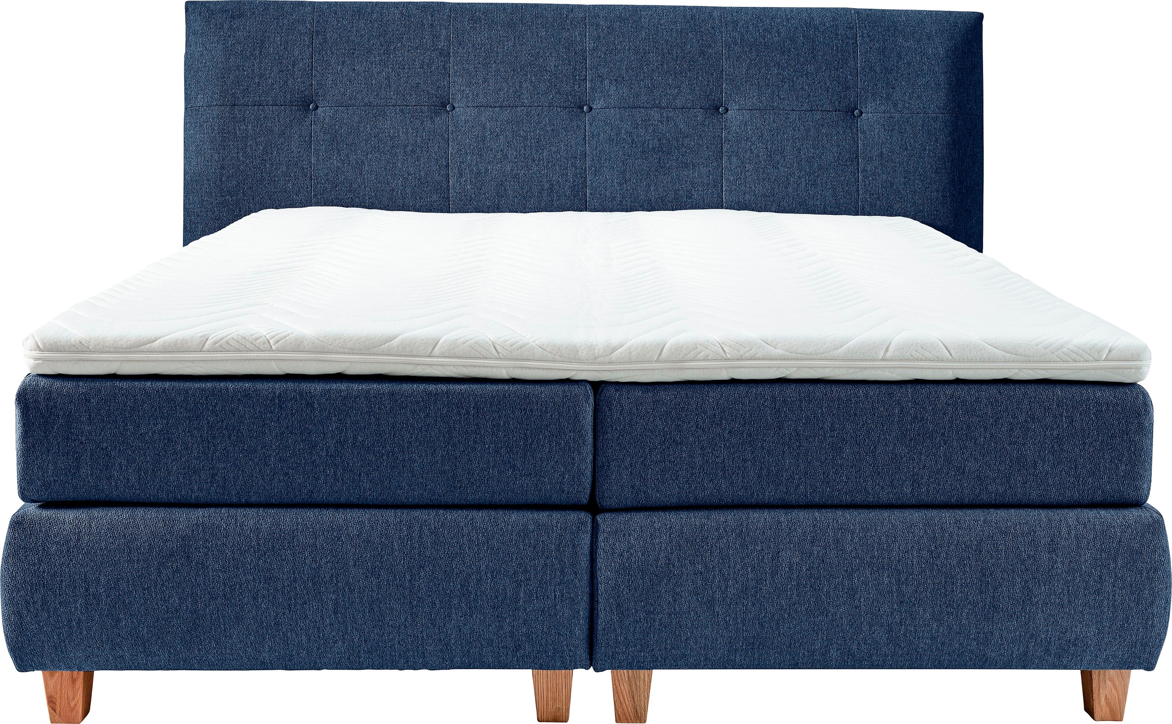 alina Boxspringbett »Luella«, ADA trendline Boxspringbett, inkl. Matratze und Viscoschaum-Topper