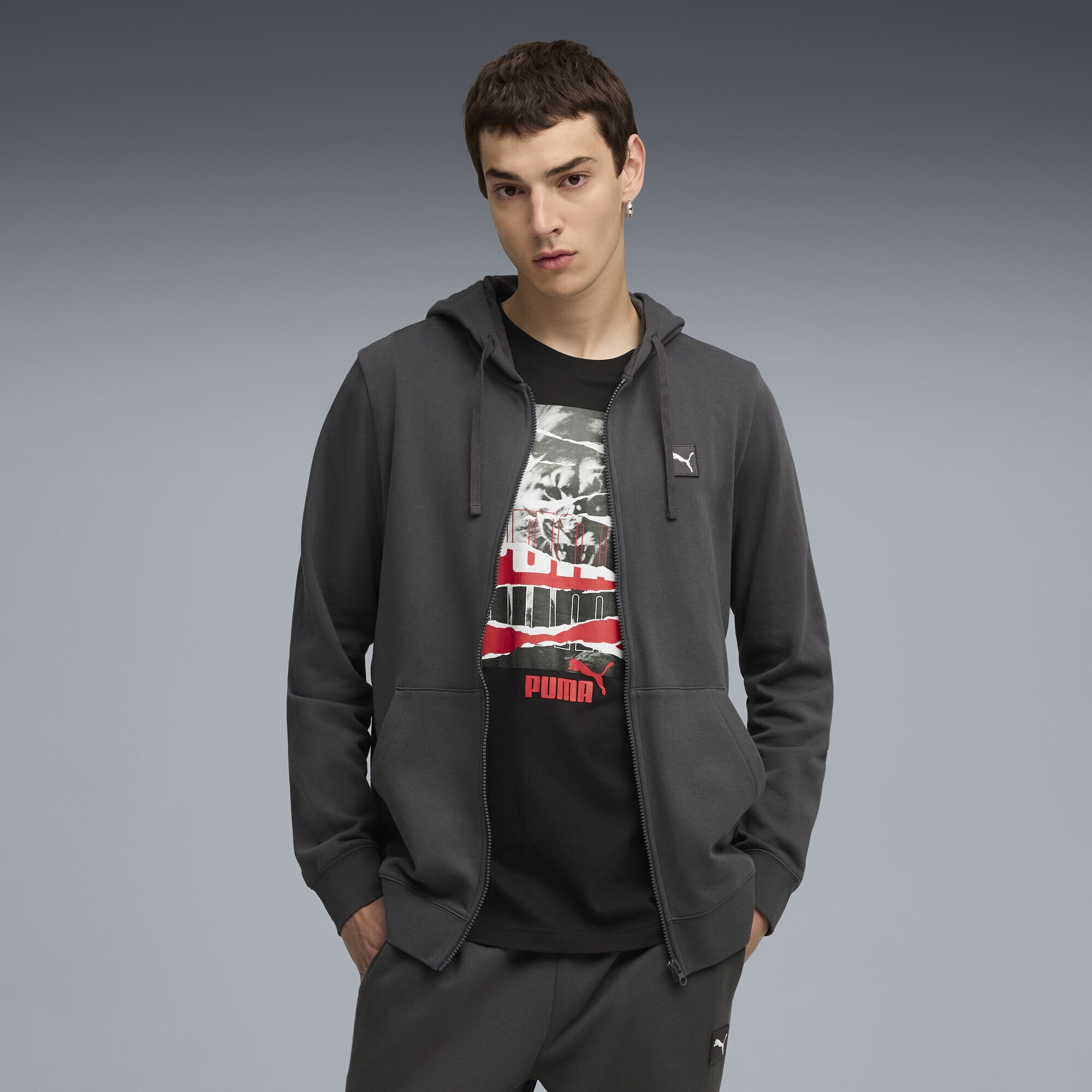 PUMA Sweatjacke »Essentials Elevated Hoodie Herren«