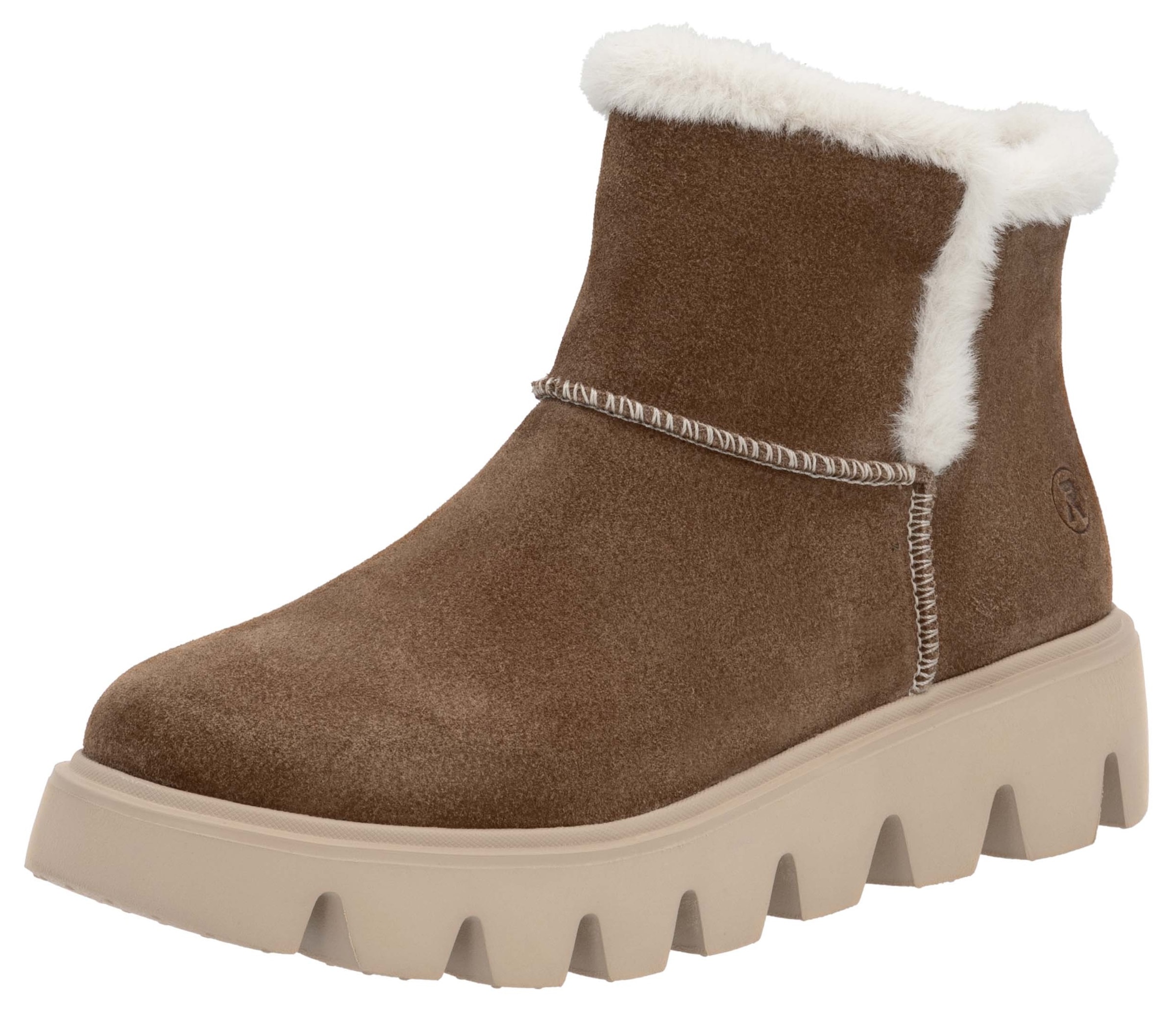 Rieker EVOLUTION Winterboots, Plateaustiefel, Schlupfschuh mit Innenreißverschluss