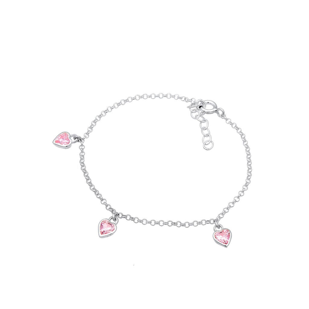 Elli Armband »Kinder Herzen Heart Zirkonia Erbskette 925 Silber«