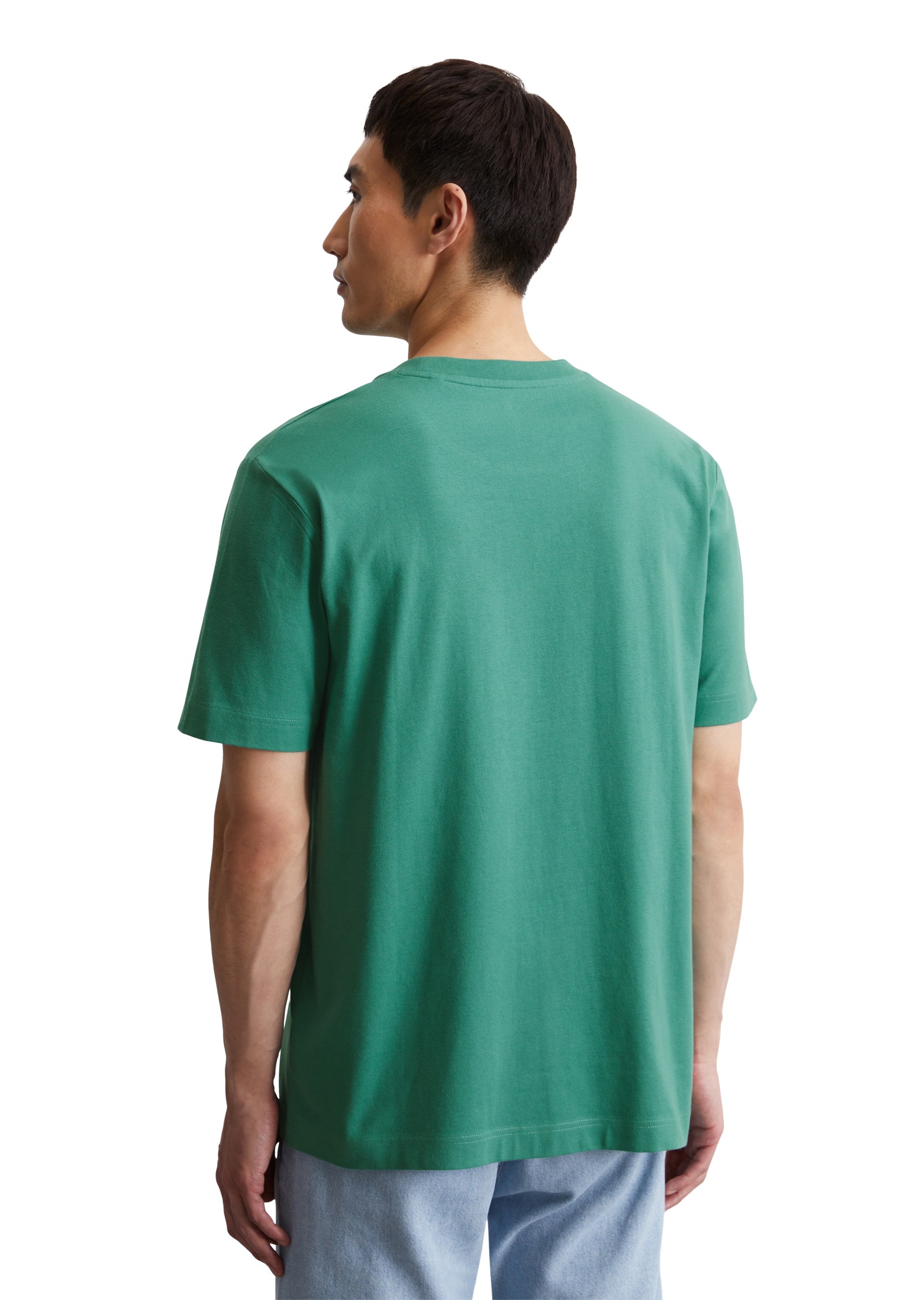 Marc OPolo T-Shirt ein kleines, dezentes Logo in Kontrastfarbe ziert die Br günstig online kaufen