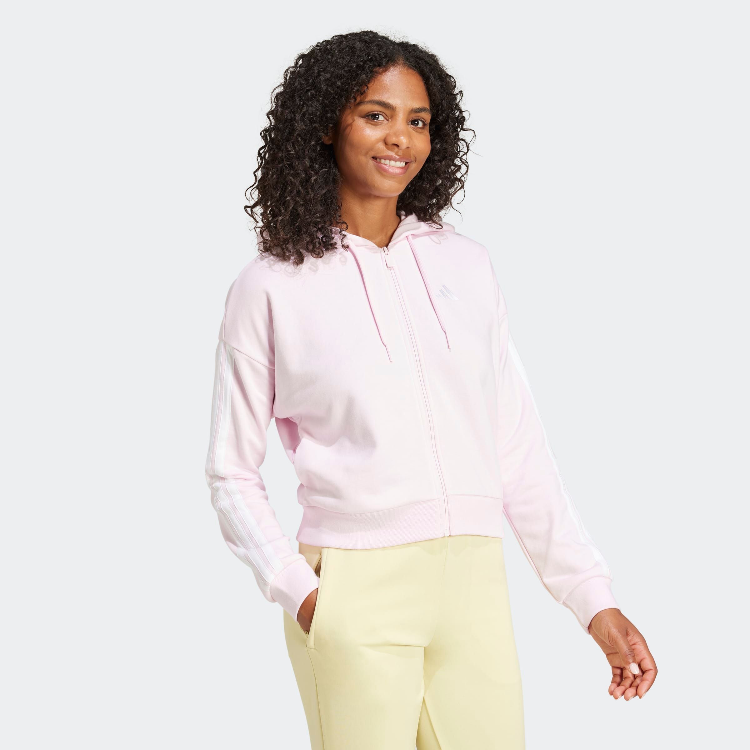 Adidas Sportswear Kapuzensweatshirt "Essentials 3-Streifen French Terry"