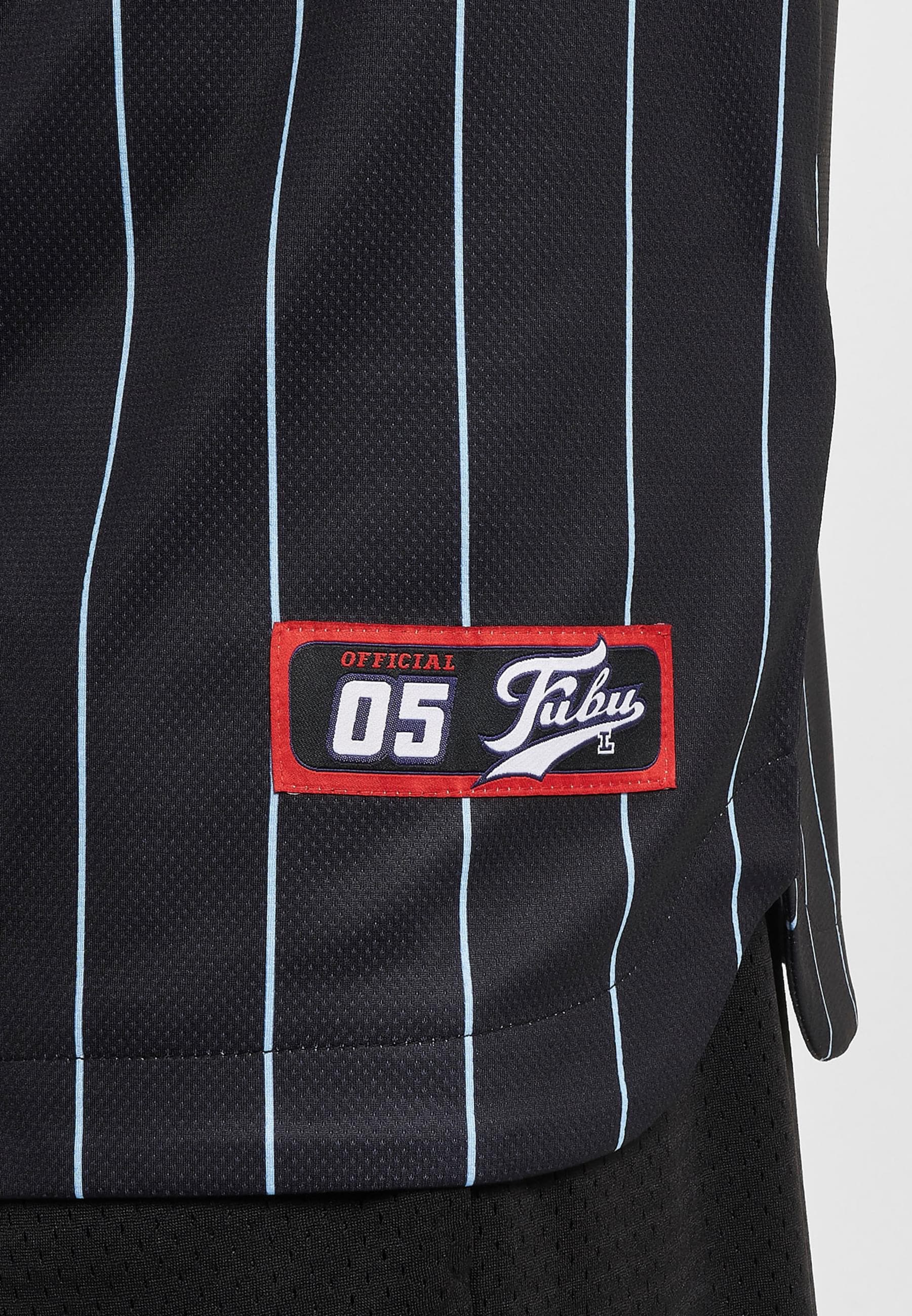 Fubu Langarmhemd »Fubu Herren FM232-003-1 FUBU Varsity Pinstripe Baseball Jersey«, (1 tlg.)