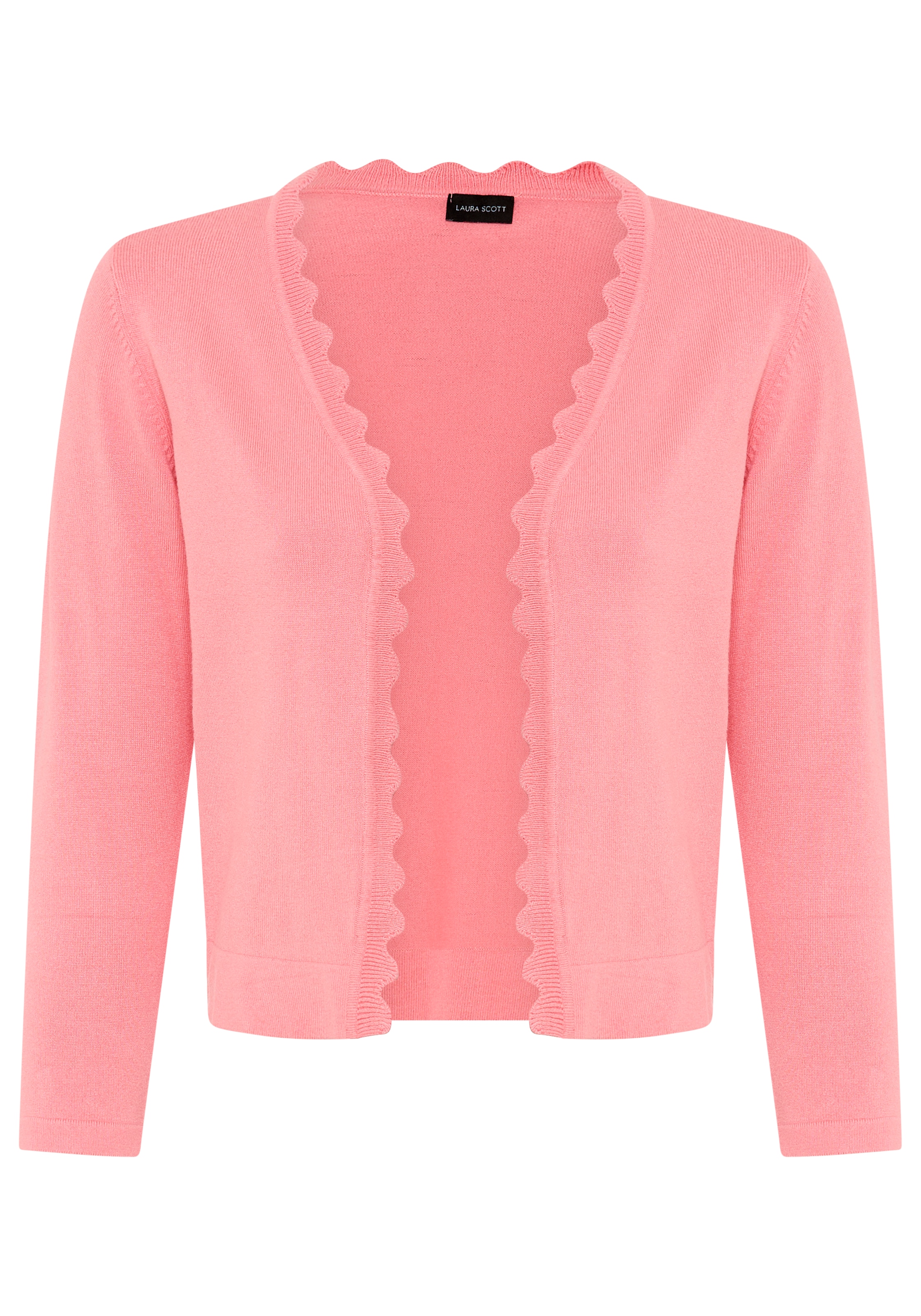 Laura Scott Strickjacke mit femininer Wellenkante