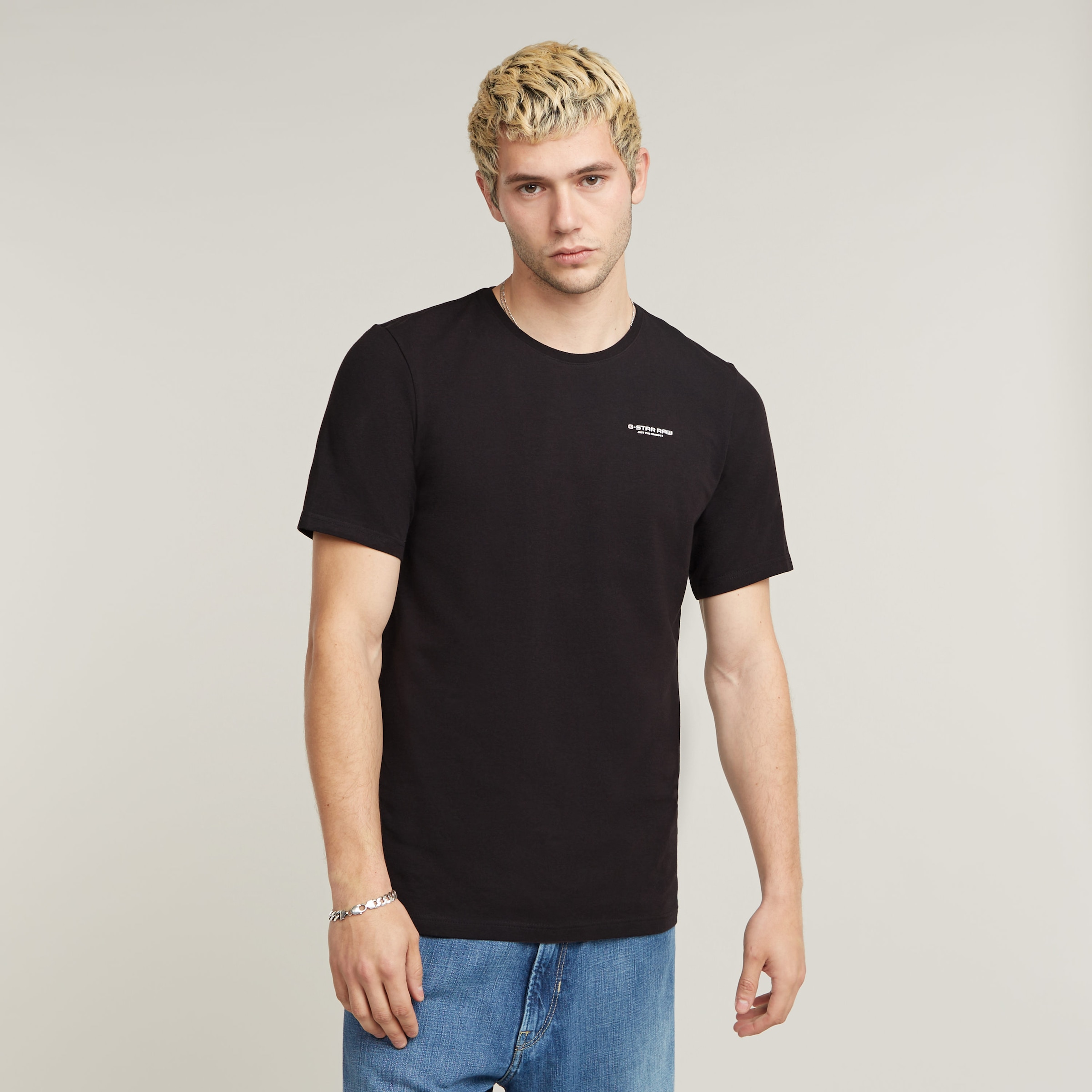 G-STAR T-Shirt "Slim Base" mit Rundhals, Baumwollmix günstig online kaufen