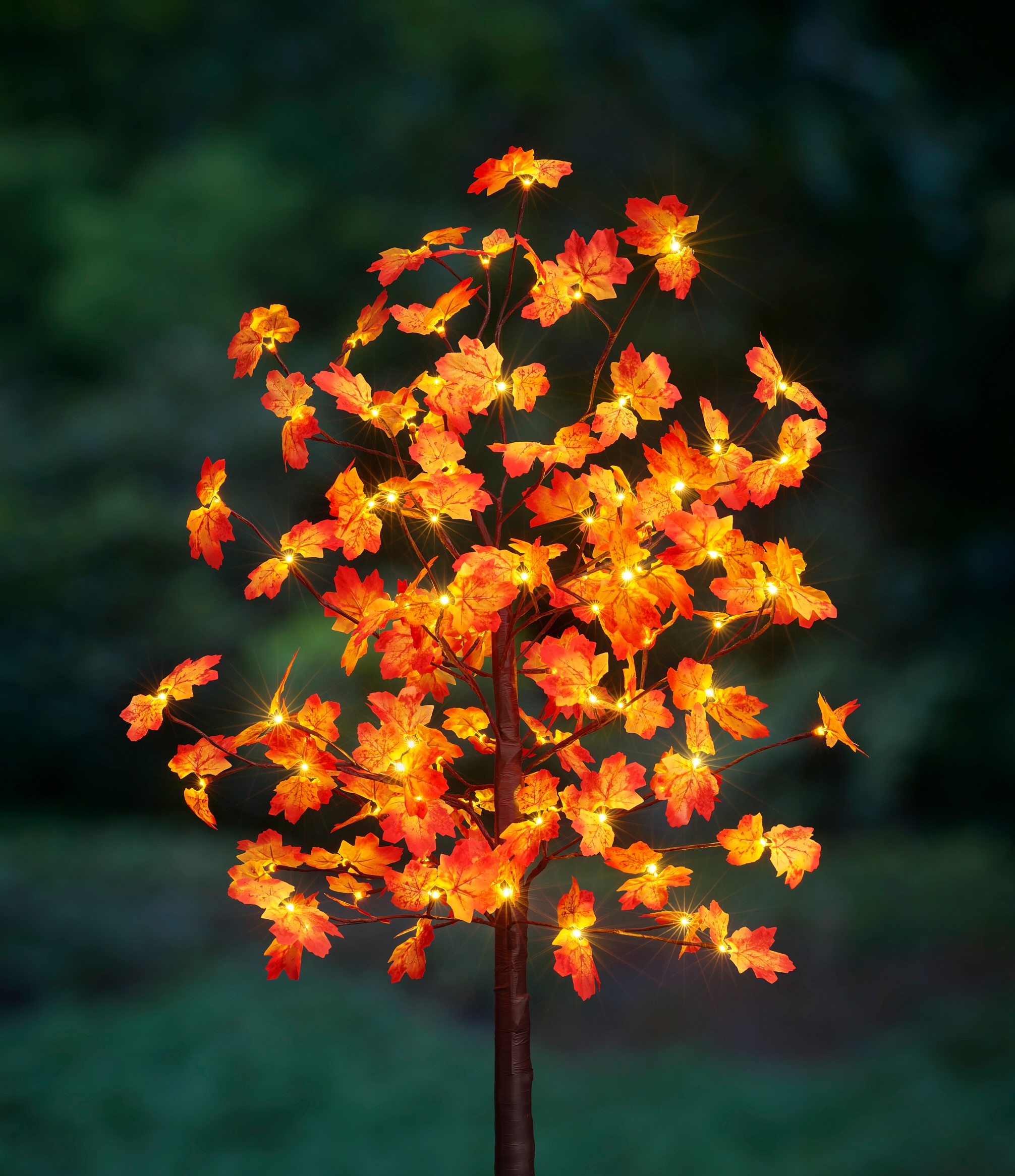 BONETTI LED Baum »Weihnachtsdeko«, 96 flammig, Beleuchteter Deko-Herbstbaum mit Ahornblättern